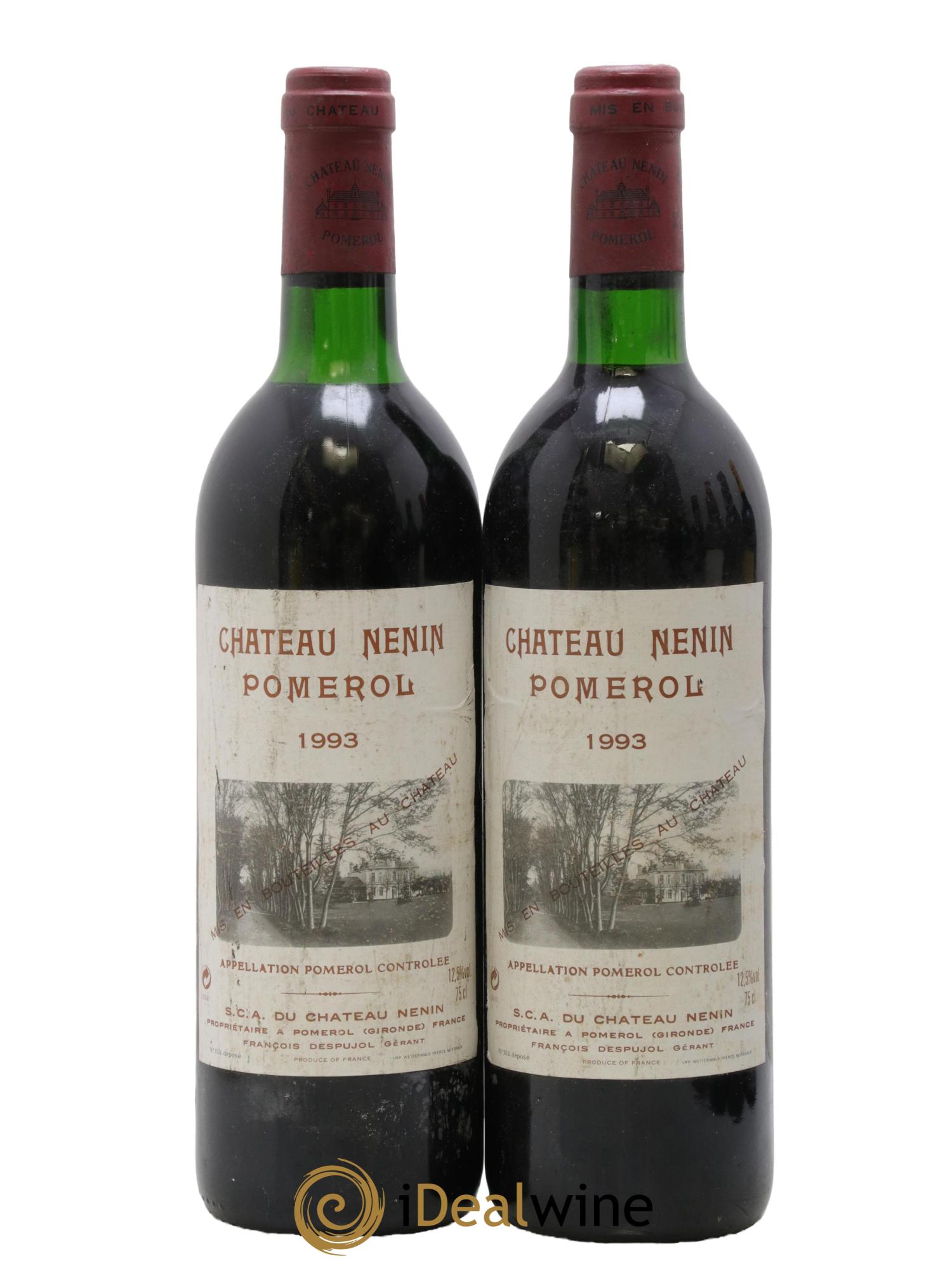 Château Nenin 1993 - Lot of 2 bottles - 0