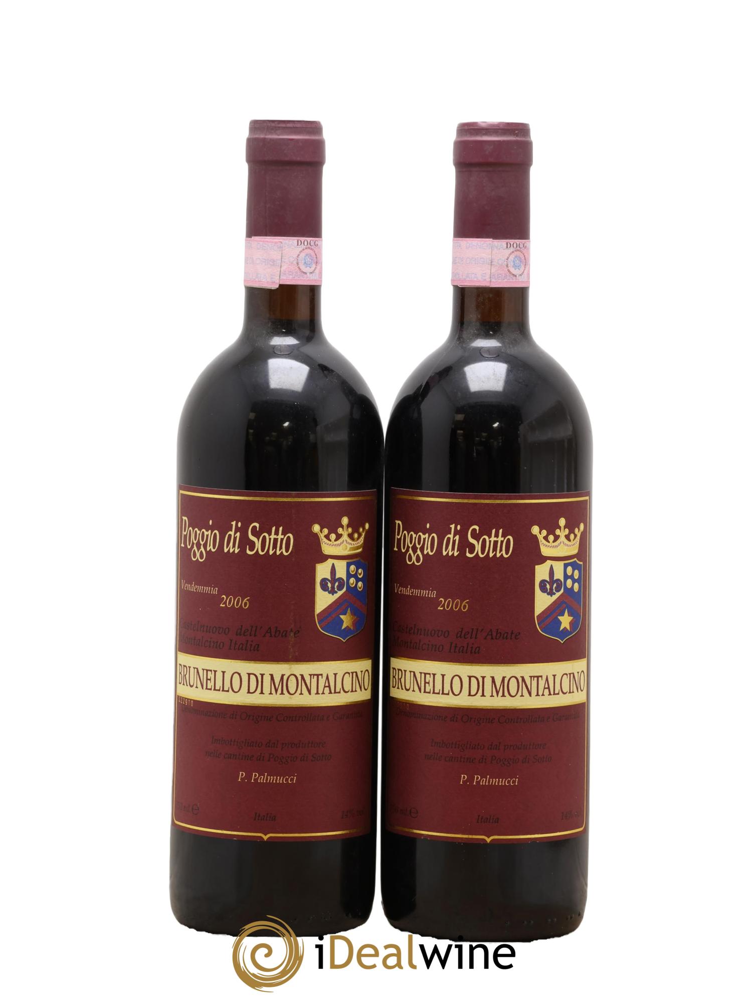 Brunello di Montalcino DOCG Poggio di Sotto 2006 - Lot de 2 bouteilles - 0