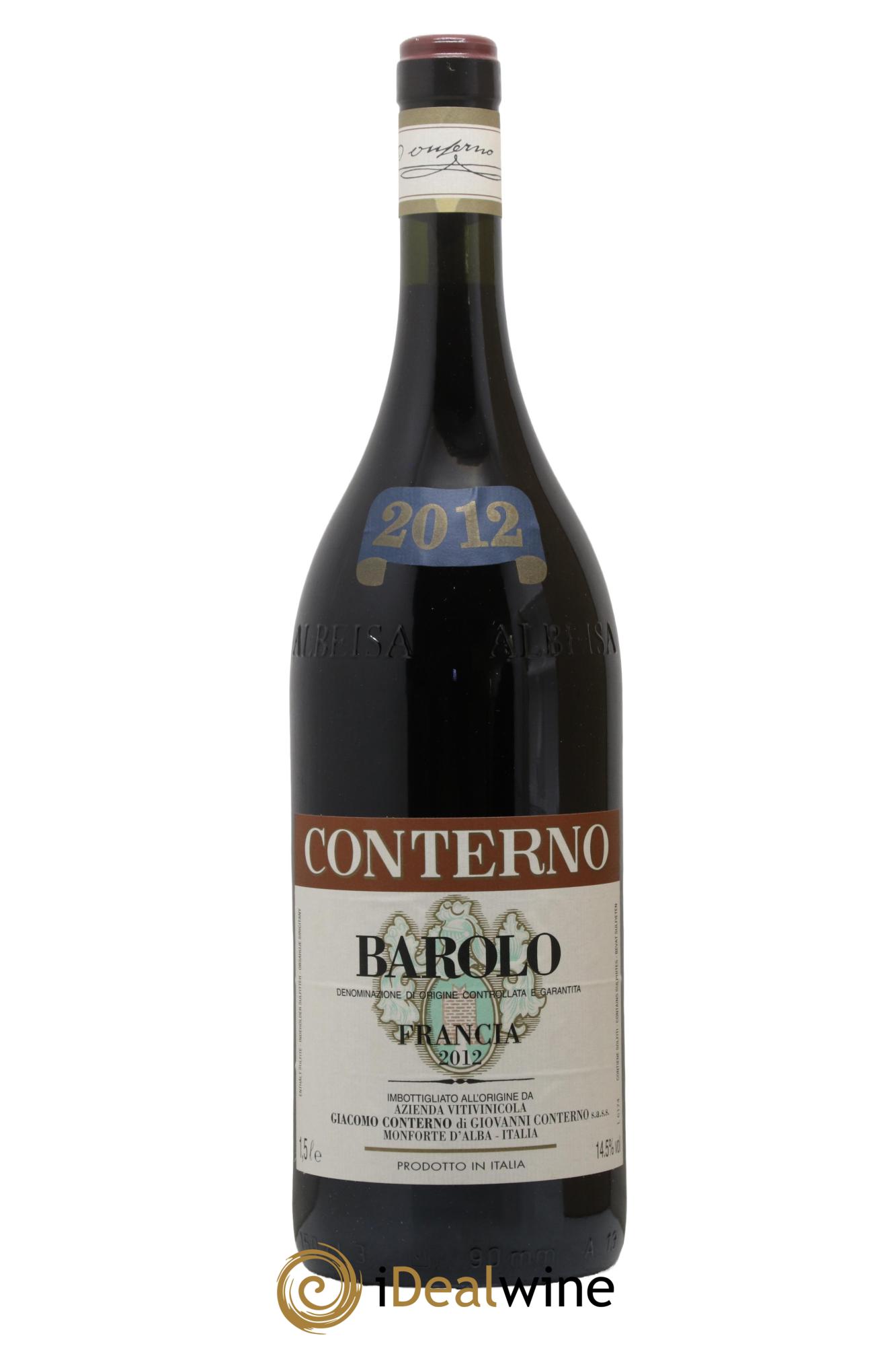 Barolo DOCG Vigna Francia Giacomo Conterno 2012 - Lot de 1 magnum - 1