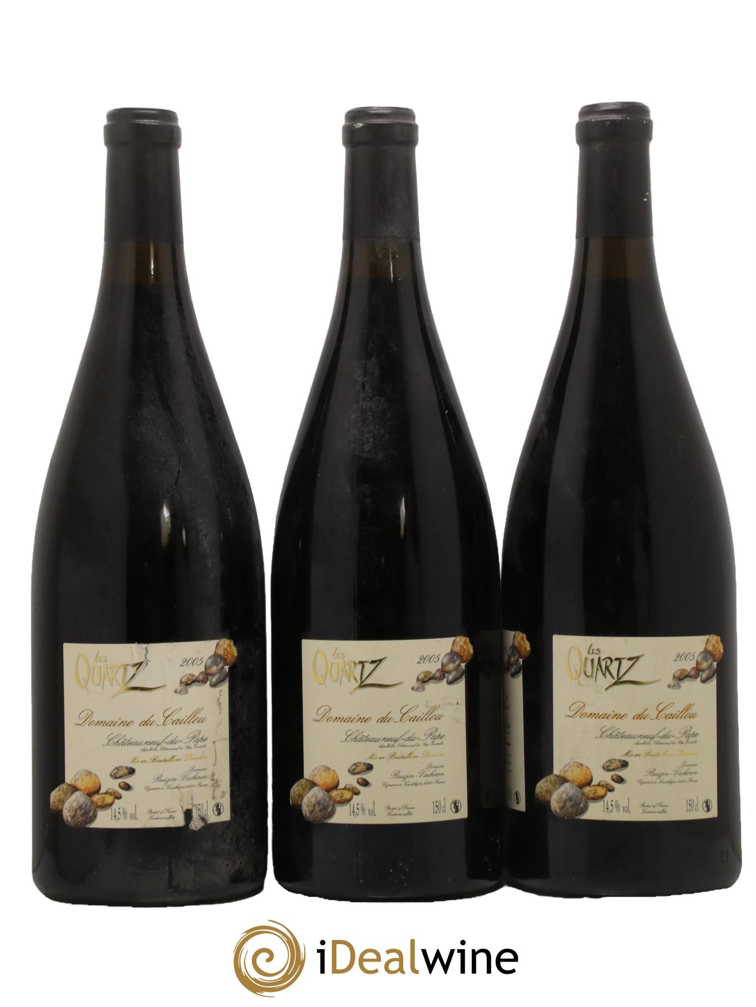 Châteauneuf-du-Pape Les Quartz Clos du Caillou 2005 - Lot de 3 magnums - 0