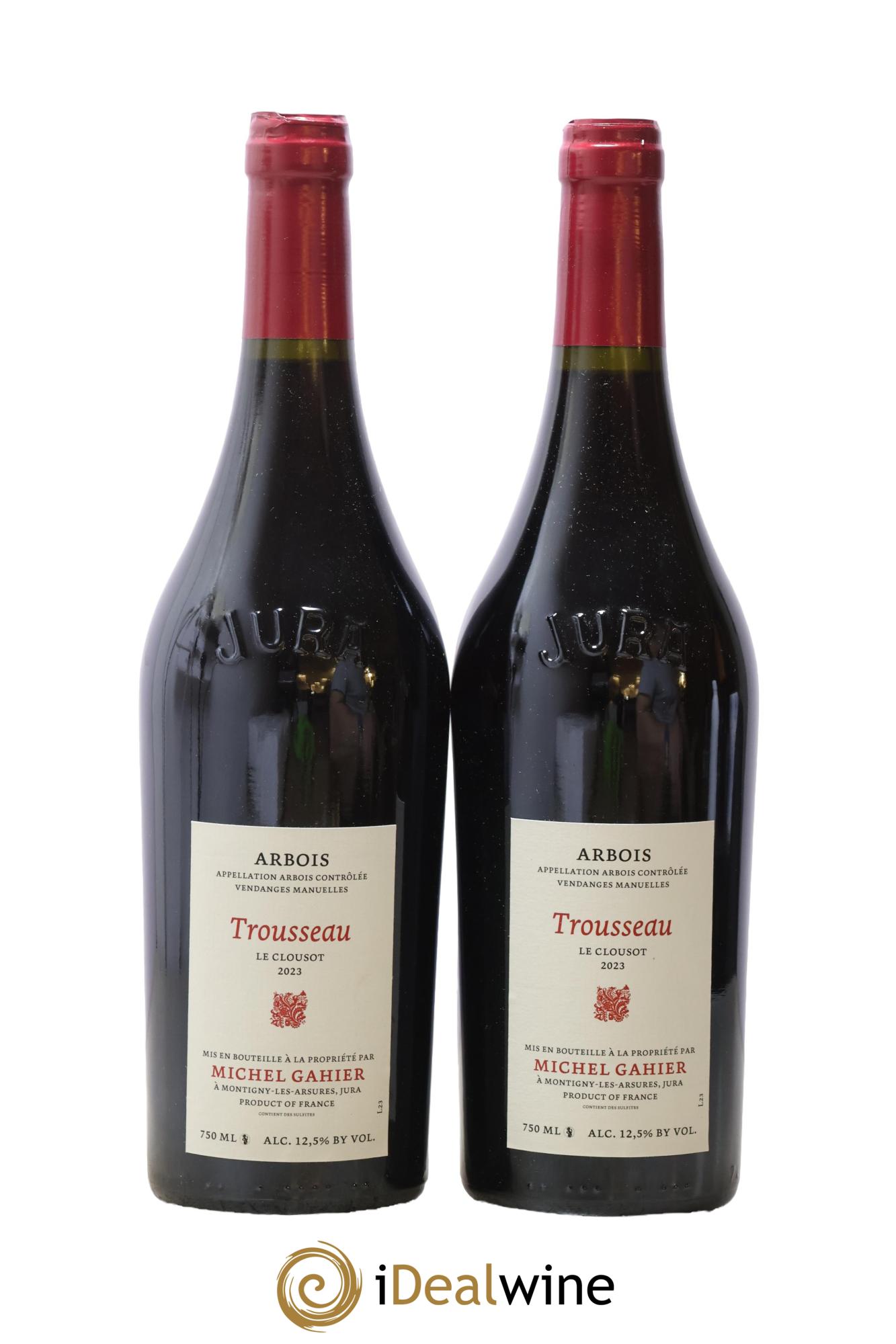 Arbois Trousseau Le Clousot Michel Gahier 2023 - Lot de 2 bouteilles - 0