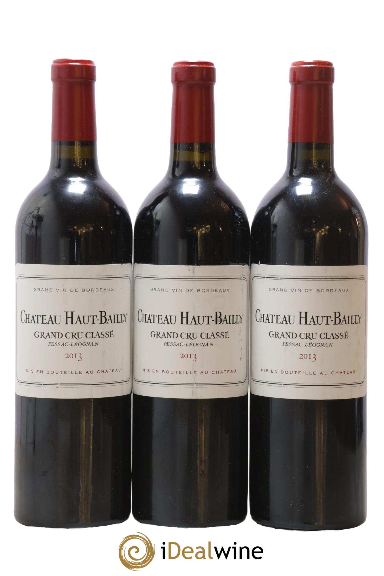 Château Haut-Bailly Cru Classé de Graves 2013 - Lot of 3 bottles - 0