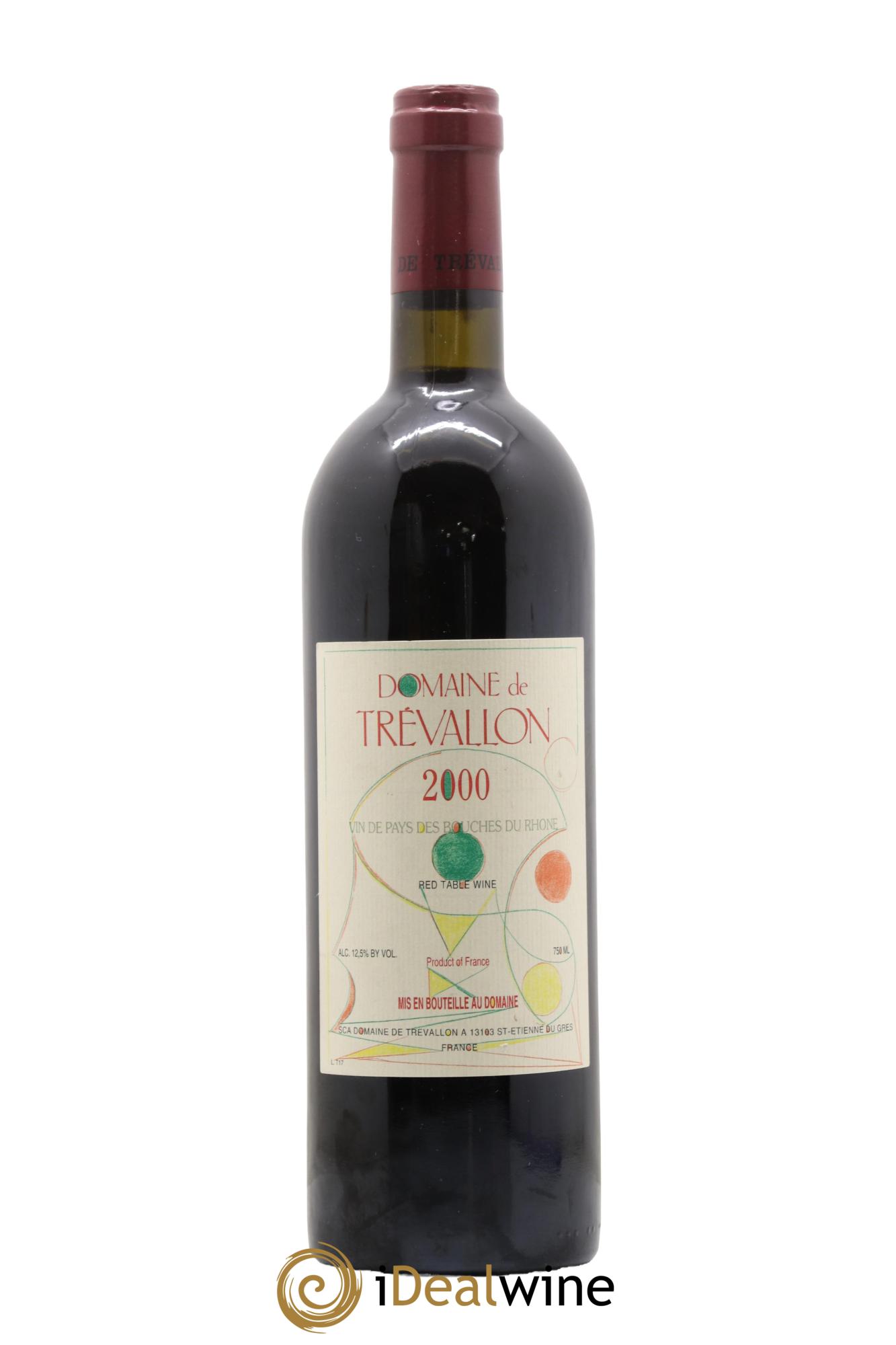VDP Bouches du Rhône Trévallon (Domaine de) Eloi Dürrbach 2000 - Lot de 1 bouteille - 0