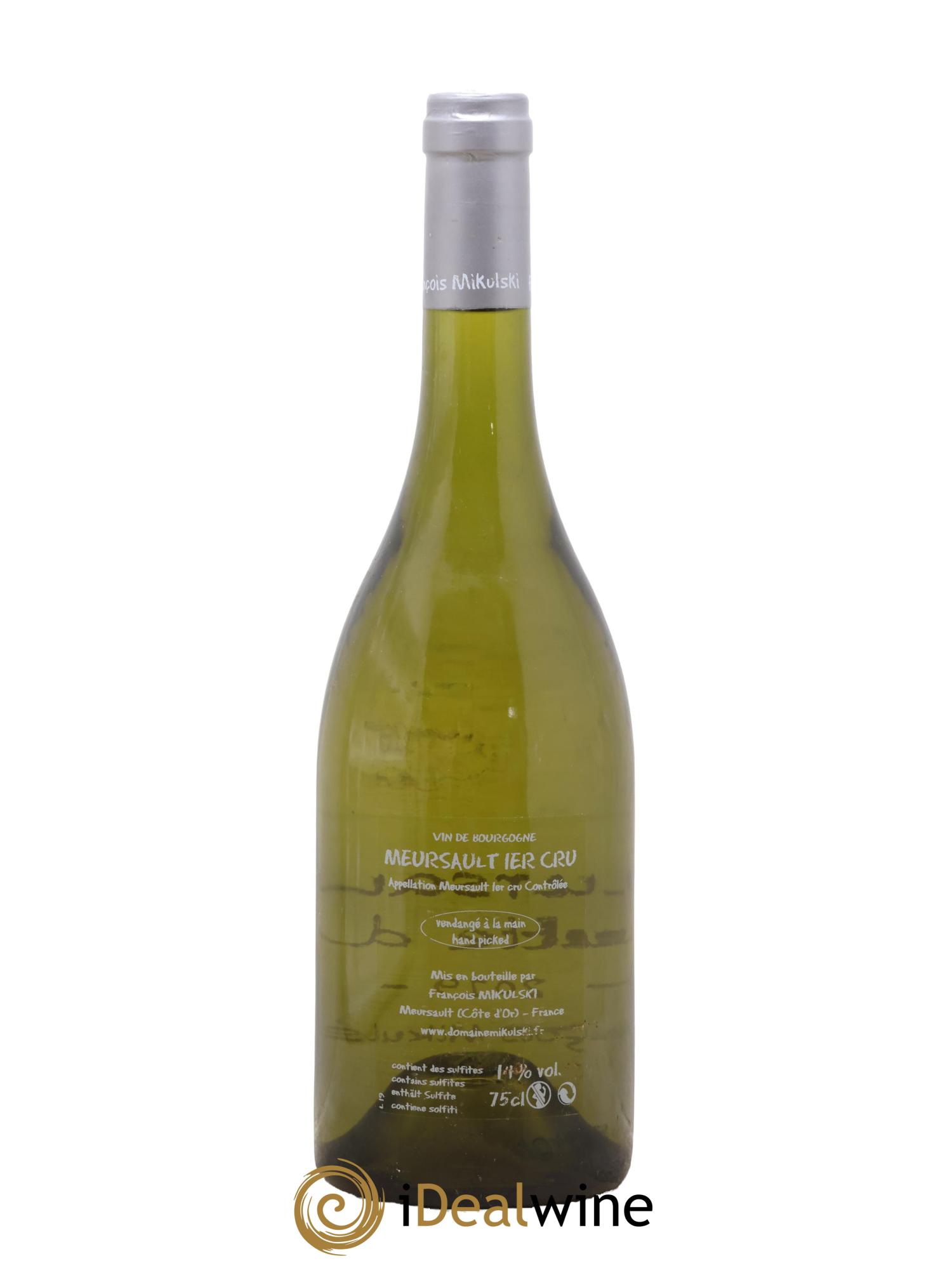 Meursault 1er Cru Goutte d'Or François Mikulski 2019 - Lotto di 1 bottiglia - 1
