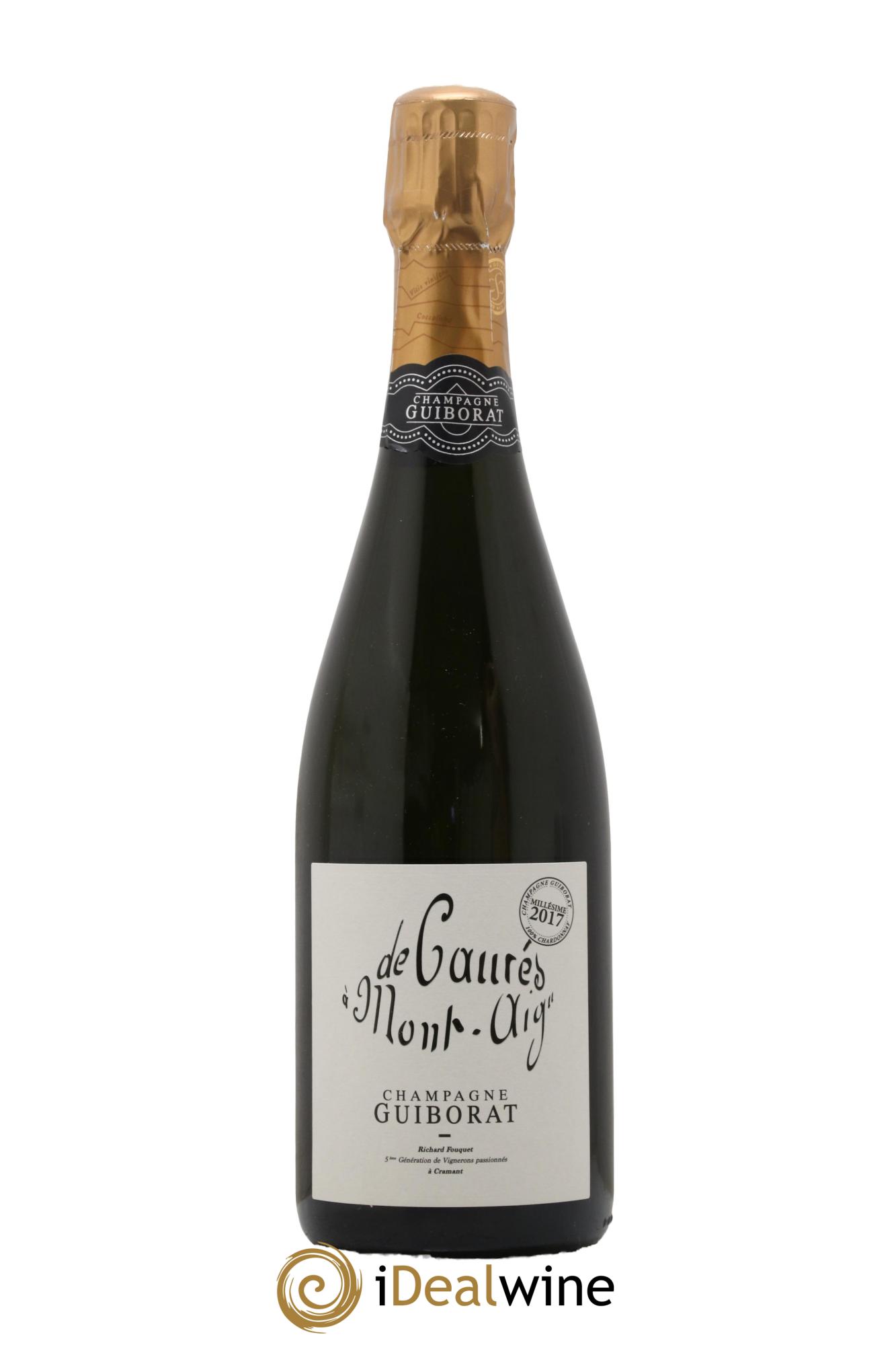 Blanc de Blancs Extra-Brut De Caurés à Mont-Aigü Guiborat 2017 - Lot de 1 bouteille - 0