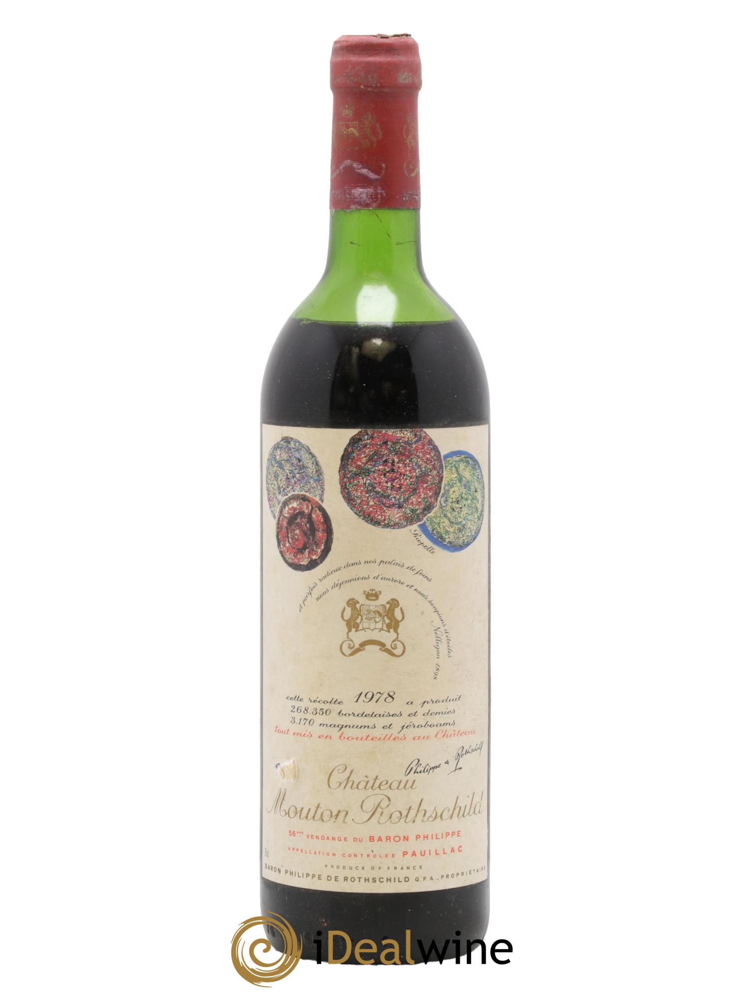 Château Mouton Rothschild 1er Grand Cru Classé 1978 - Lot of 1 bottle - 0