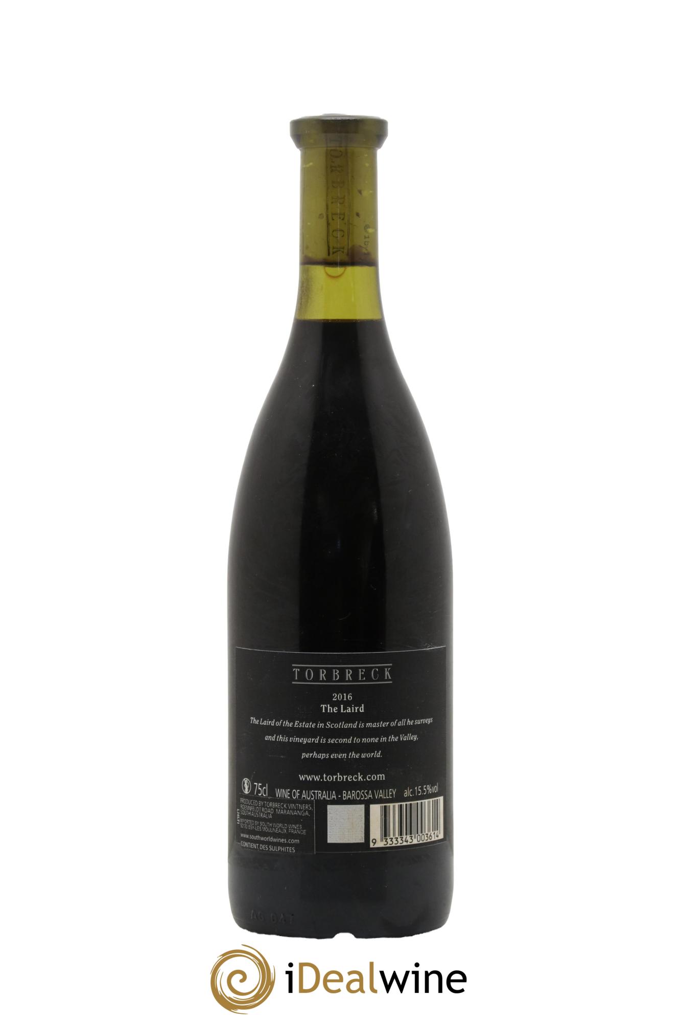 Barossa Valley Torbreck The Laird 2016 - Lot de 1 bouteille - 1