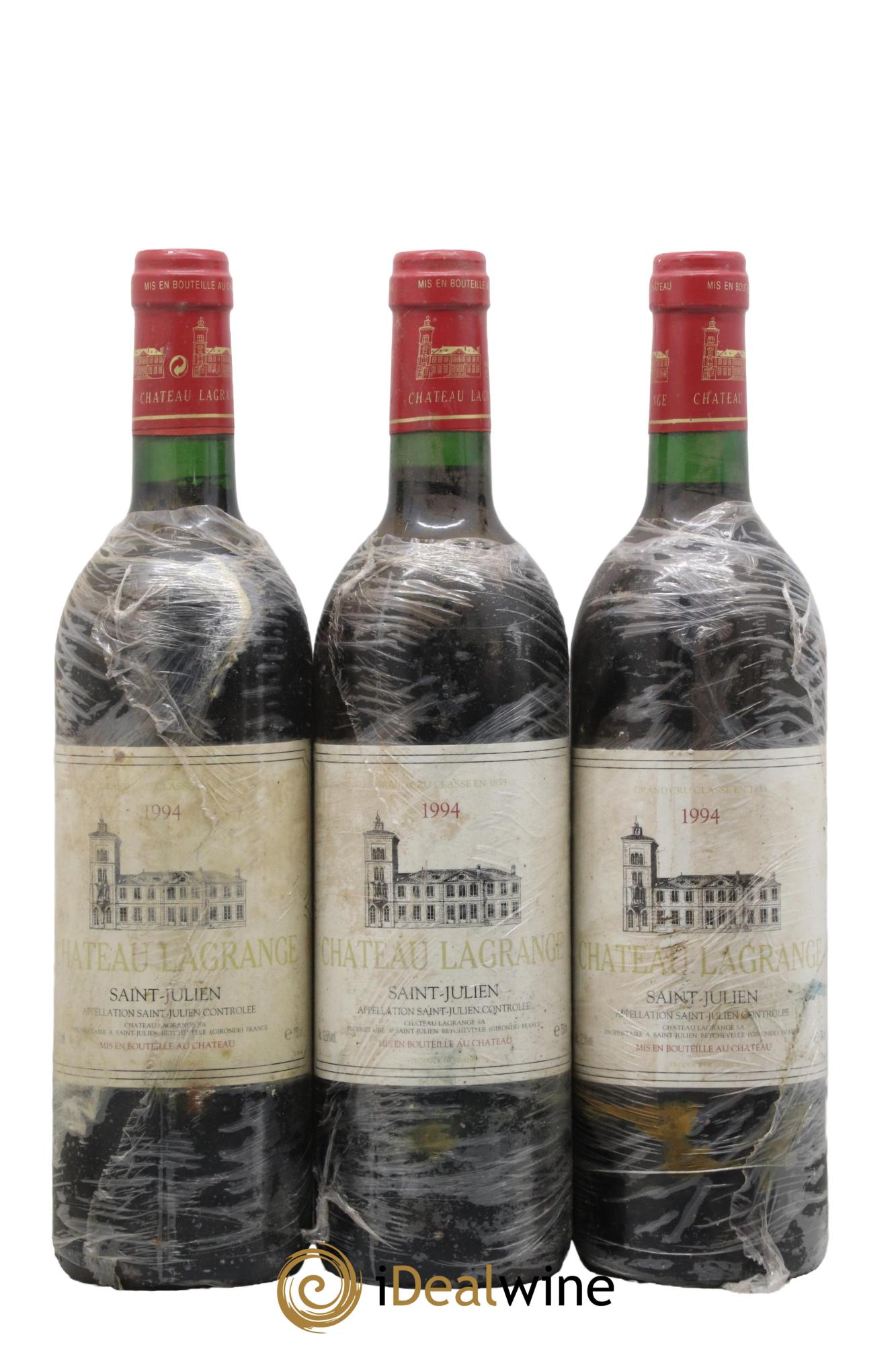 Château Lagrange 3ème Grand Cru Classé 1994 - Lot of 3 bottles - 0