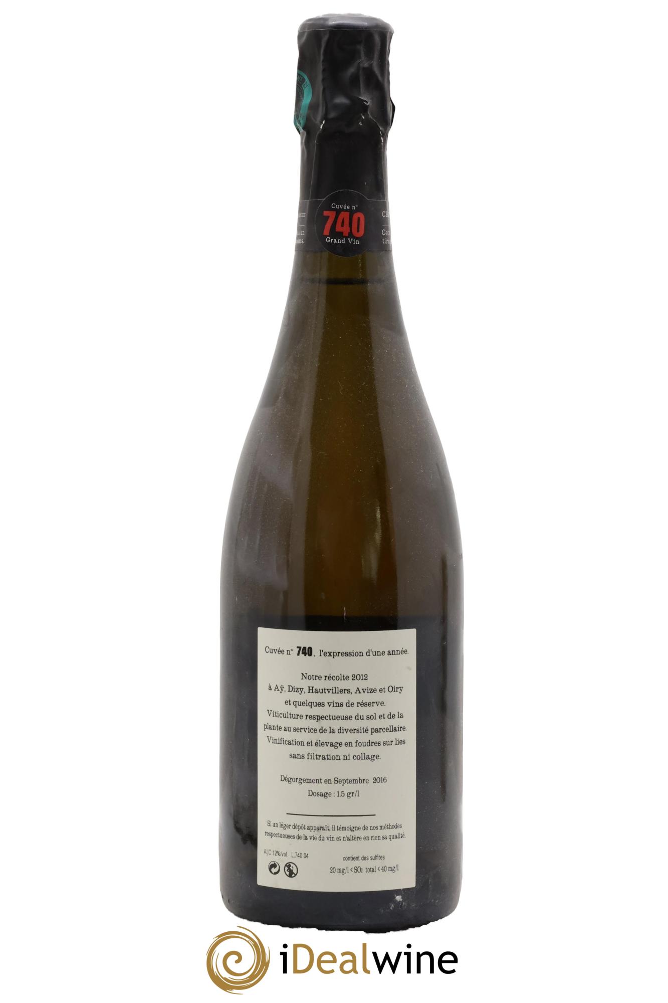 Cuvée 740 Extra-Brut Jacquesson - Posten von 1 Flasche - 1