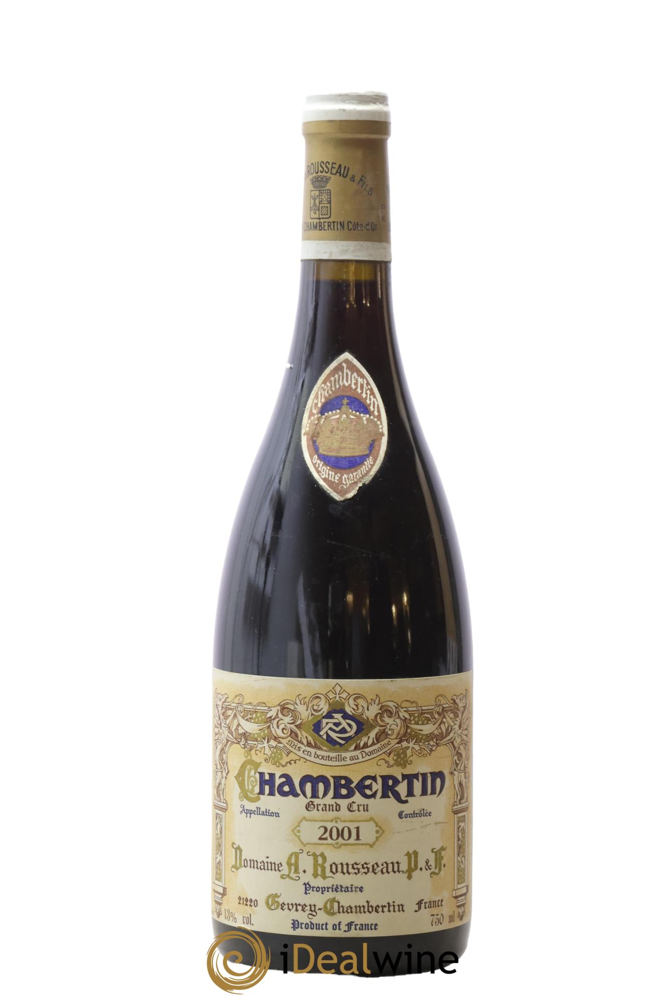 Chambertin Grand Cru Armand Rousseau (Domaine) 2001 - Lot de 1 bouteille - 0