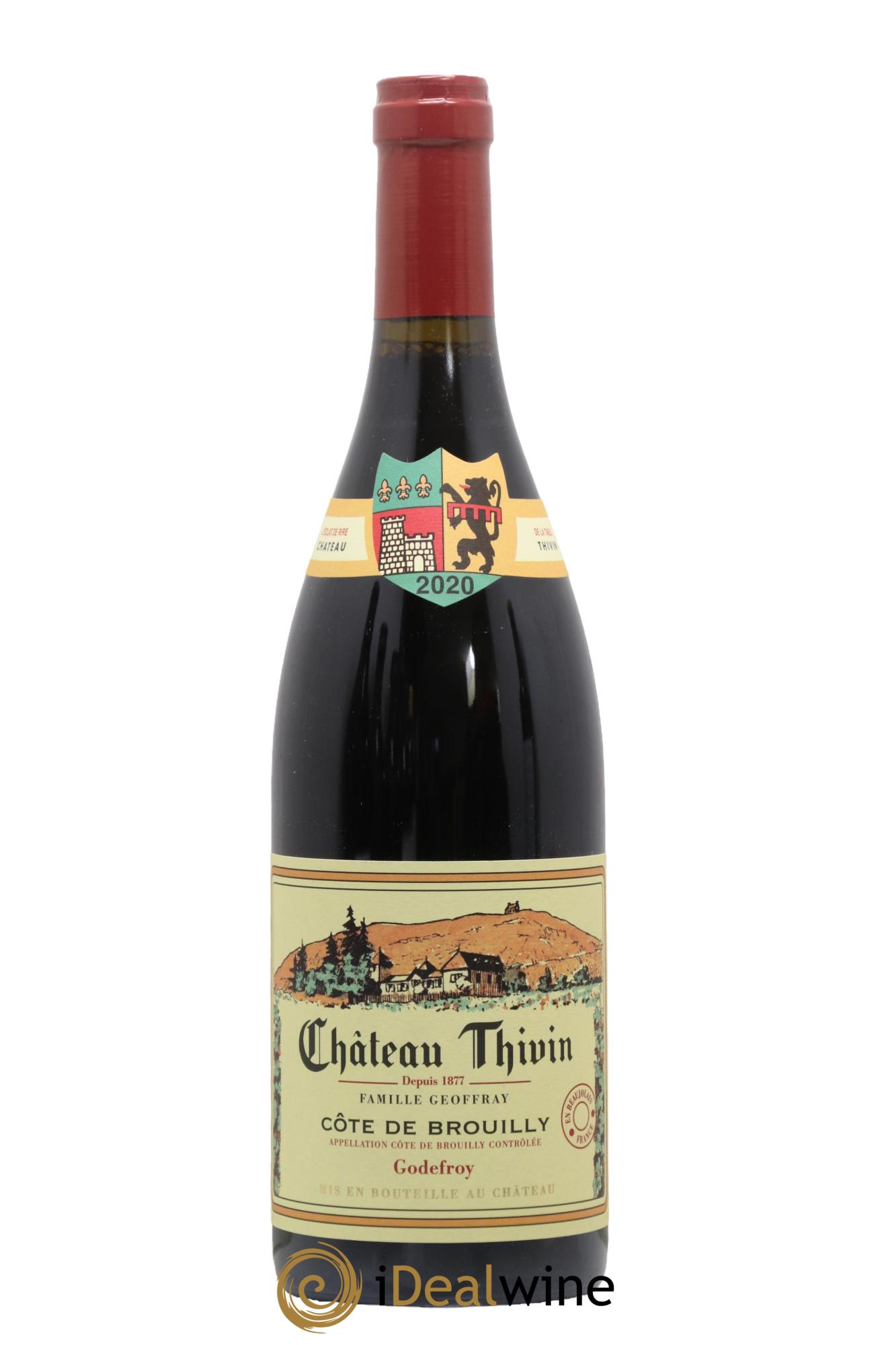 Côte de Brouilly Cuvée Godefroy Château Thivin 2020 - Lot de 1 bouteille - 0
