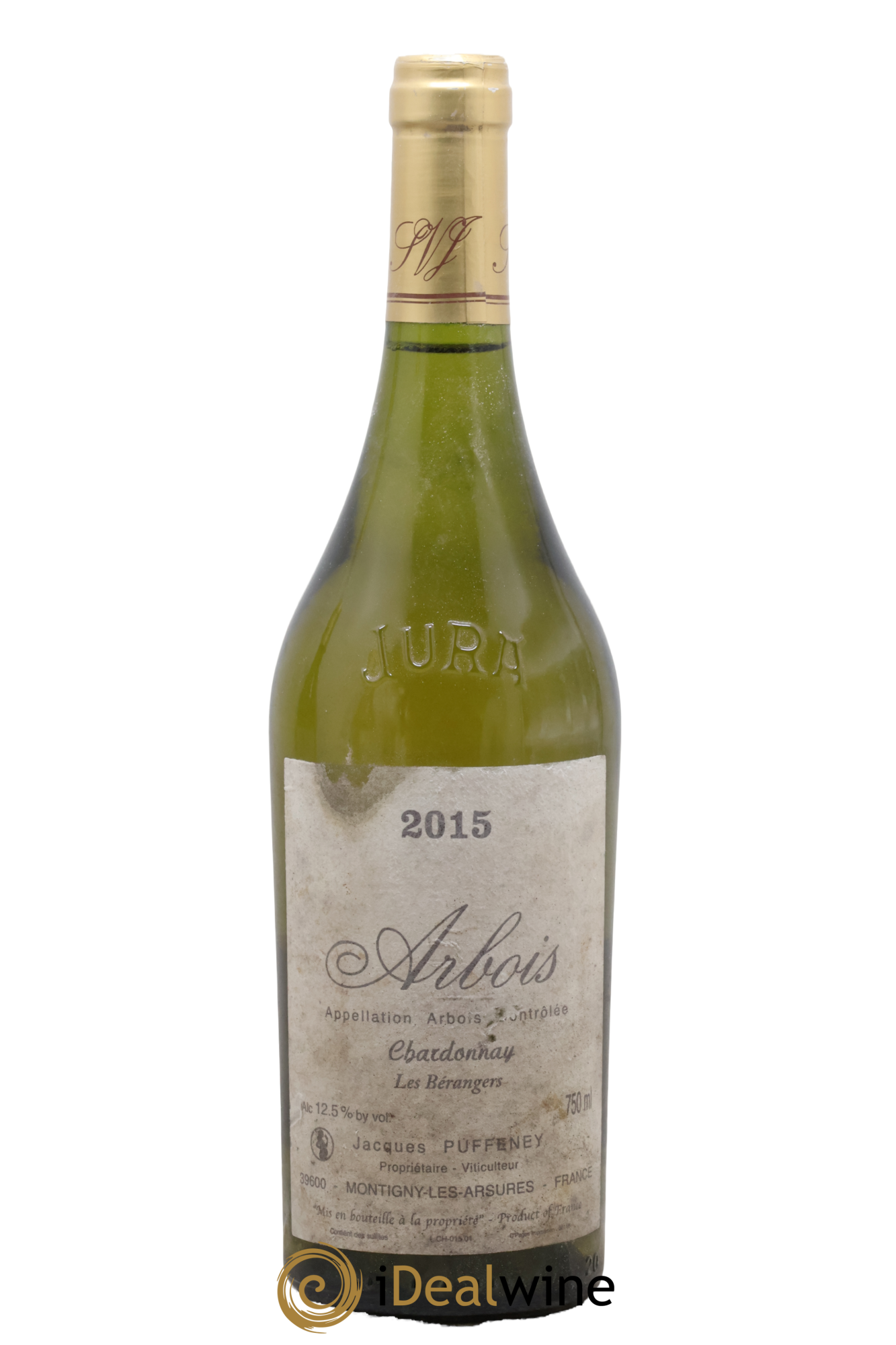 Arbois Chardonnay Les Bérangers Jacques Puffeney 2015 - Lot de 1 bouteille - 0