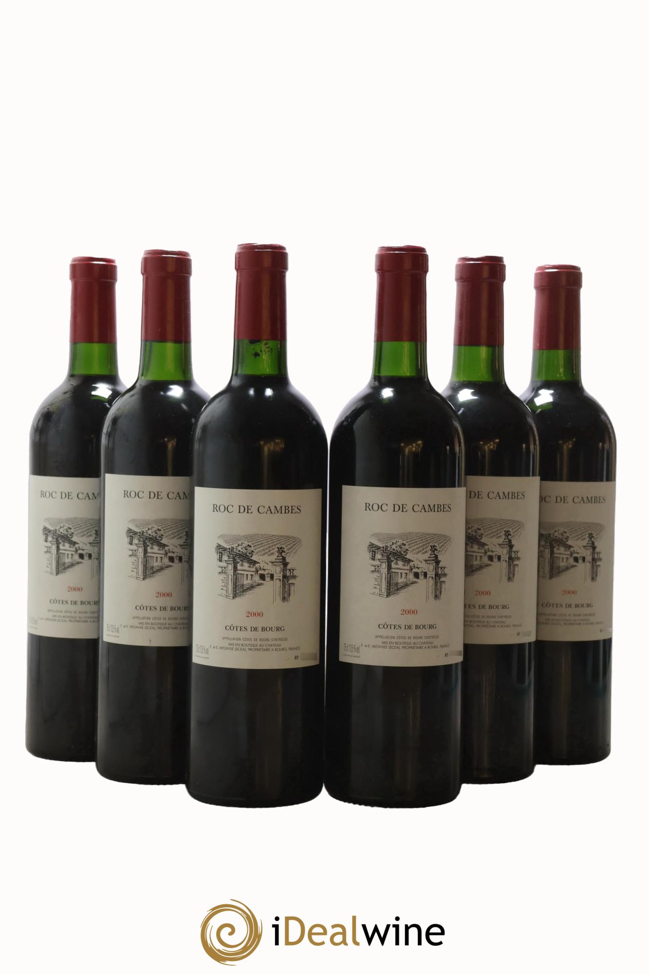 Roc de Cambes 2000 - Posten von 6 Flaschen - 0