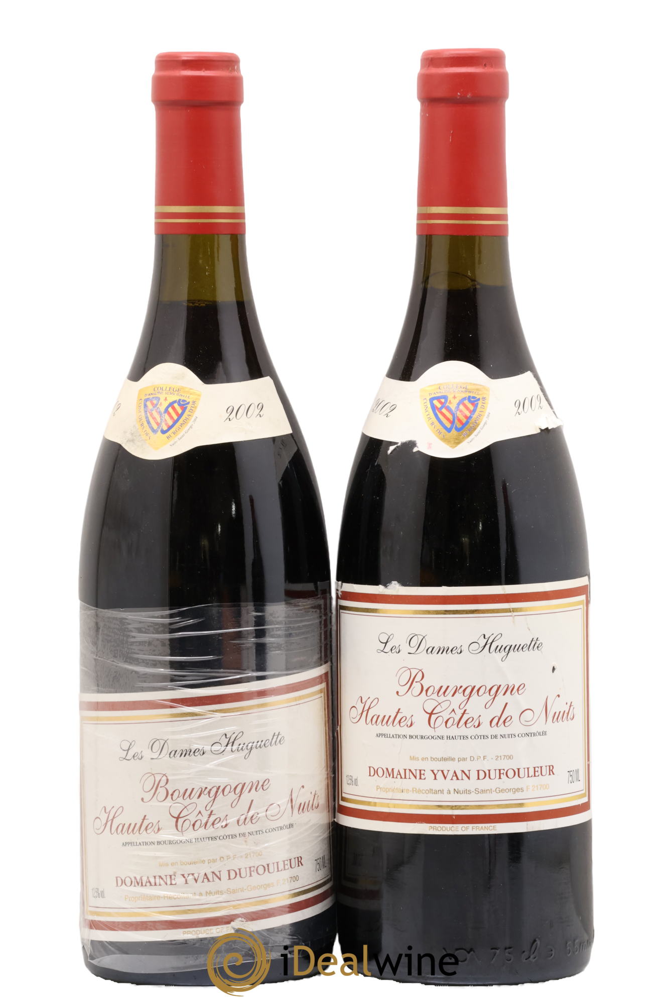 Hautes-Côtes de Nuits Les Dames Huguette Domaine Yvan Dufouleur 2002 - Lot de 2 bouteilles - 0