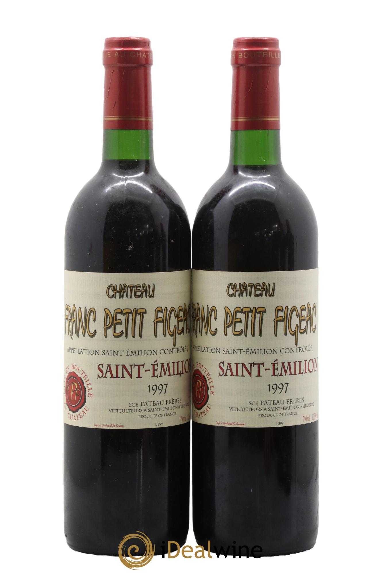 Saint-Émilion Château Franc Petit Figeac 1997 - Lot de 2 bouteilles - 0