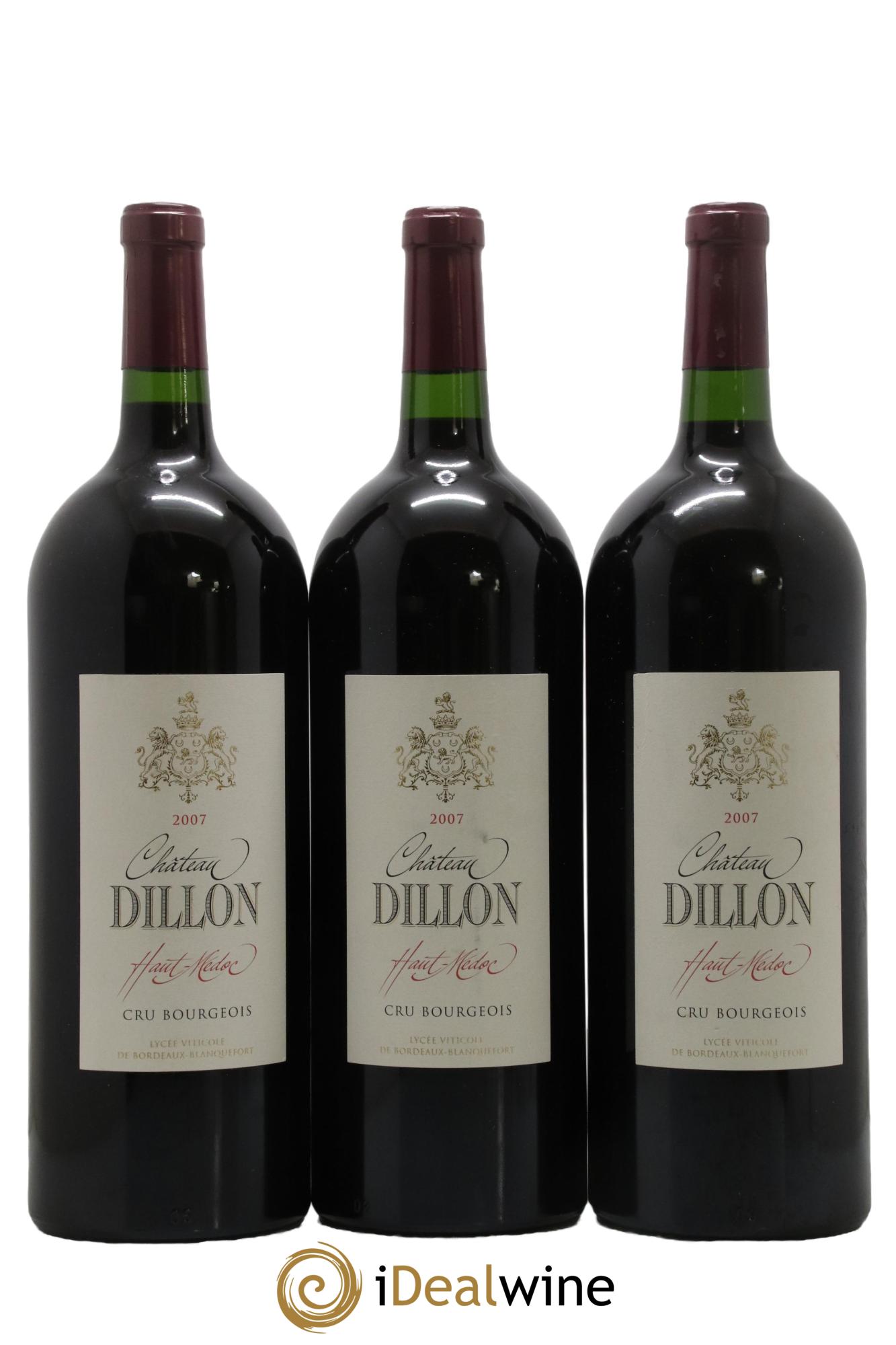 Château Dillon Cru Bourgeois 2007 - Lotto di 3 magnum - 0