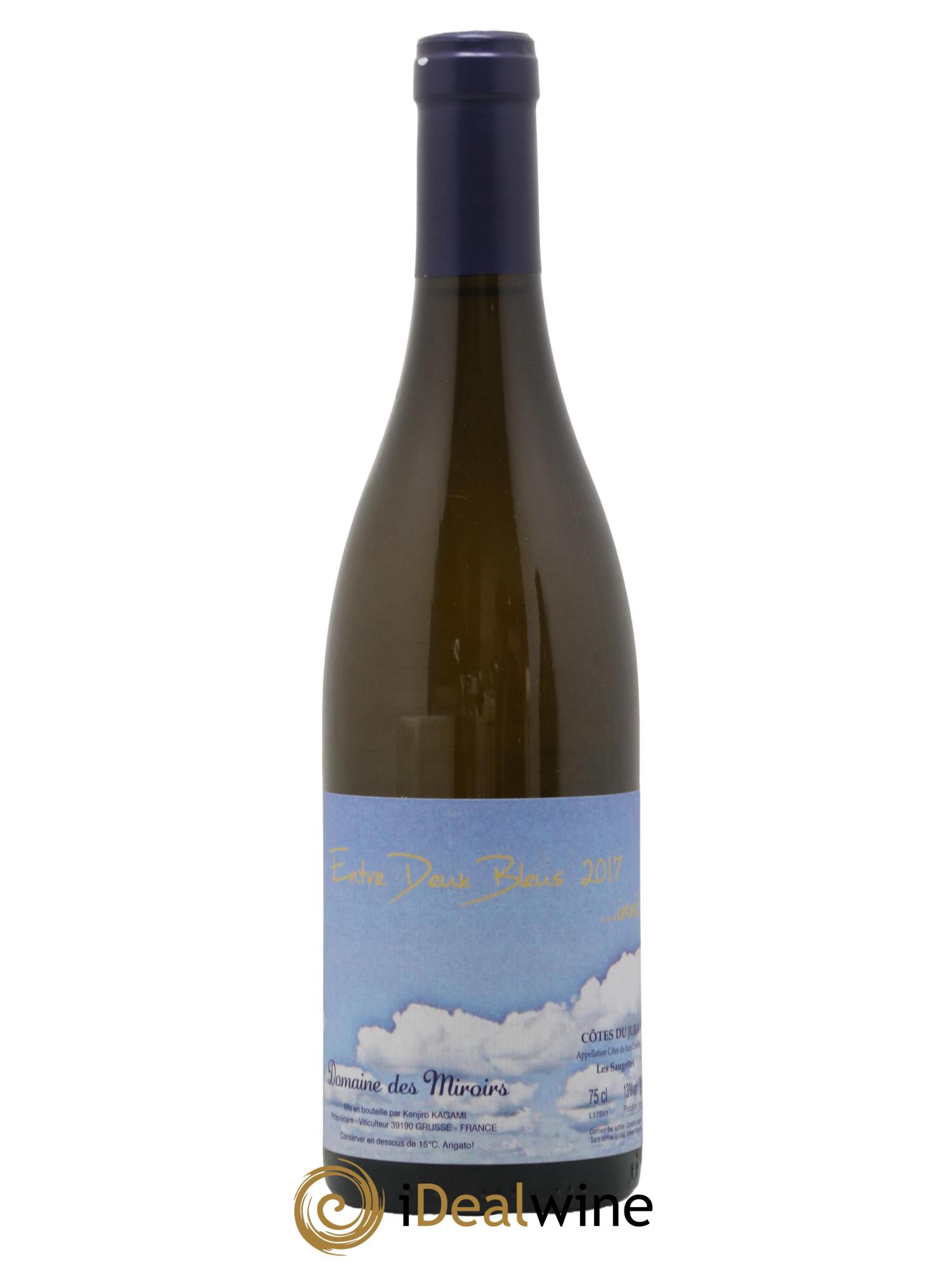 Côtes du Jura Entre Deux Bleus...inné Les Saugettes Kenjiro Kagami - Domaine des Miroirs 2017 - Lot de 1 bouteille - 0