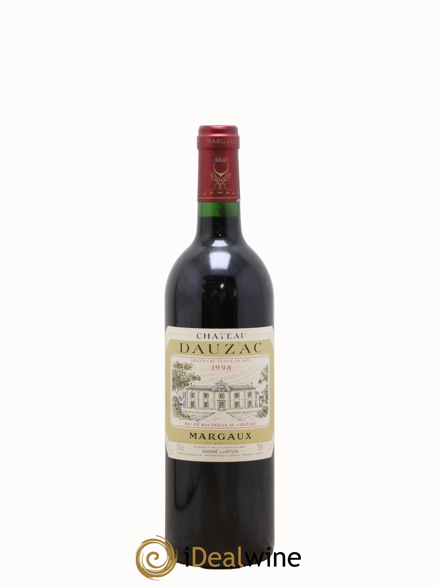 Château Dauzac 5ème Grand Cru Classé 1998 - Lot de 1 bouteille - 0