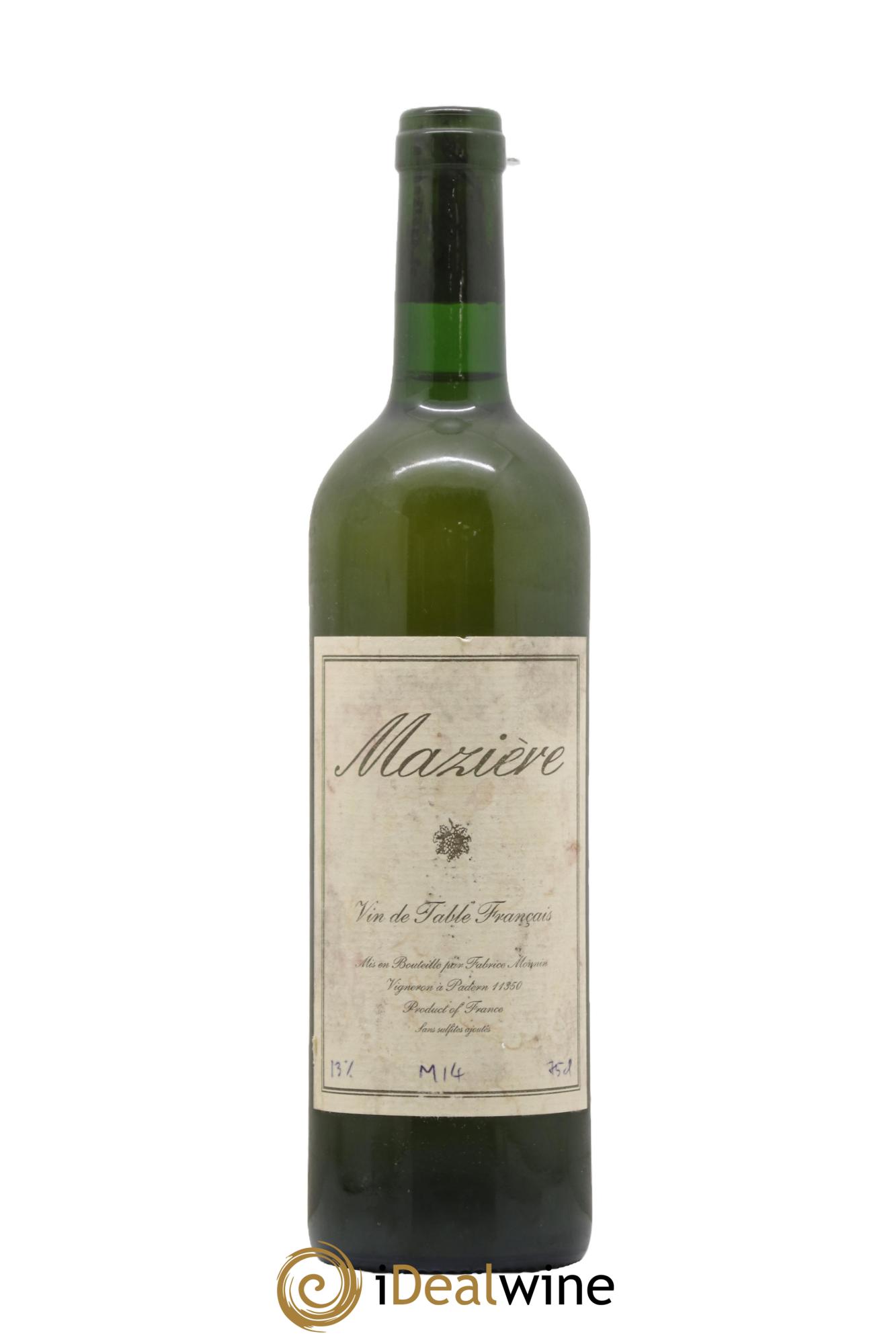 Vin de France Maziere Macabeu Fabrice Monin - Lot de 1 bouteille - 0