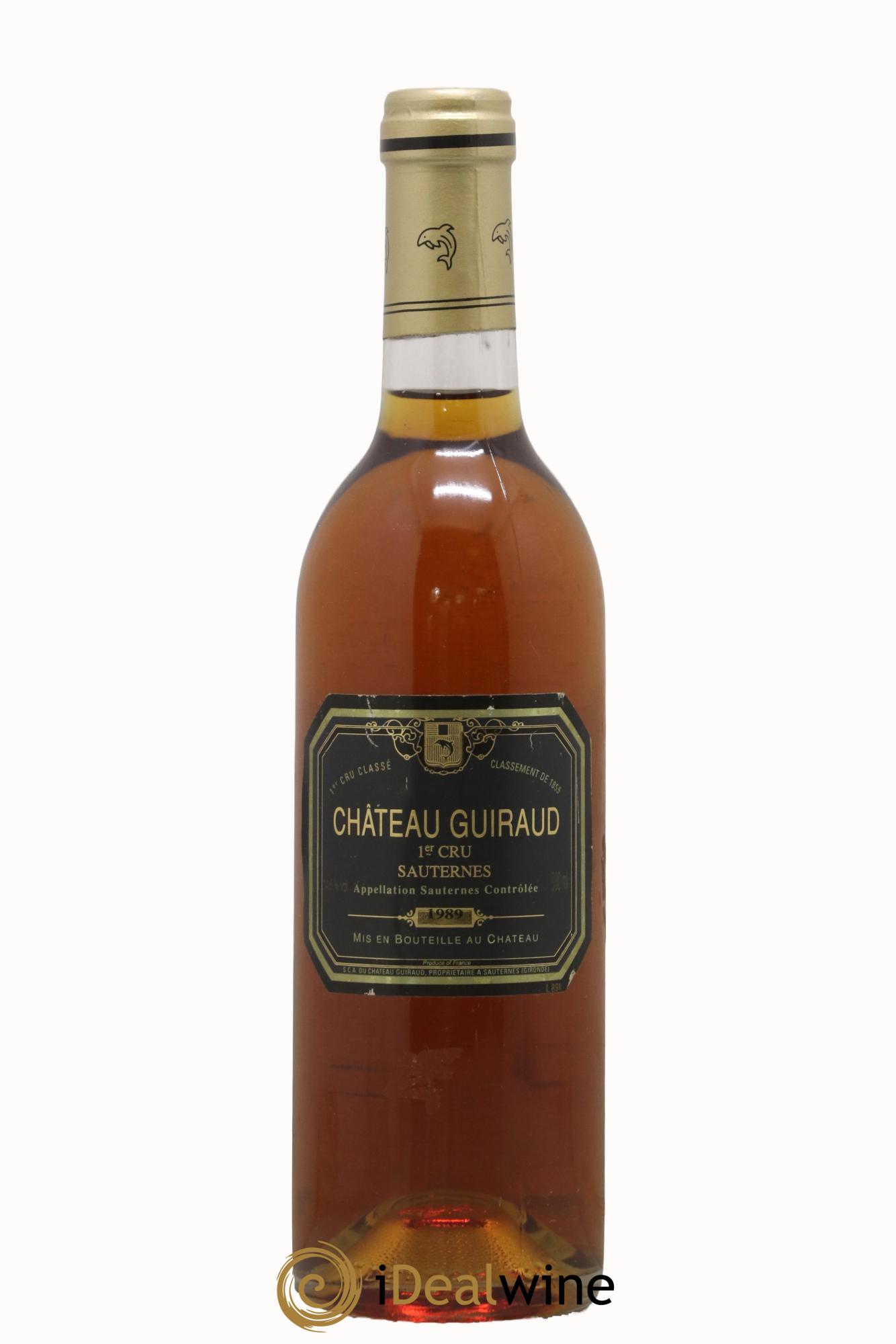 Château Guiraud 1er Grand Cru Classé 1989 - Lot de 1 format 50cl - 0