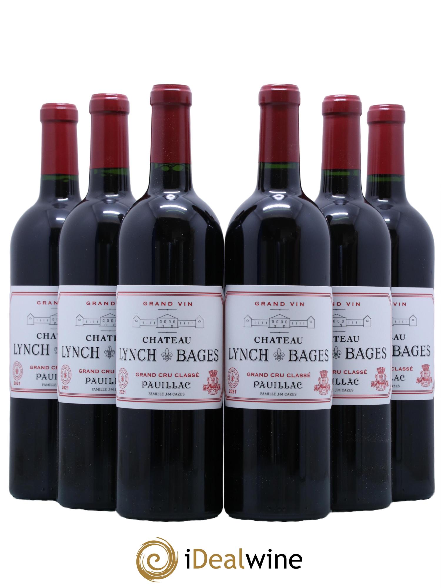 Château Lynch Bages 5ème Grand Cru Classé 2021 - Lot de 6 bouteilles - 0