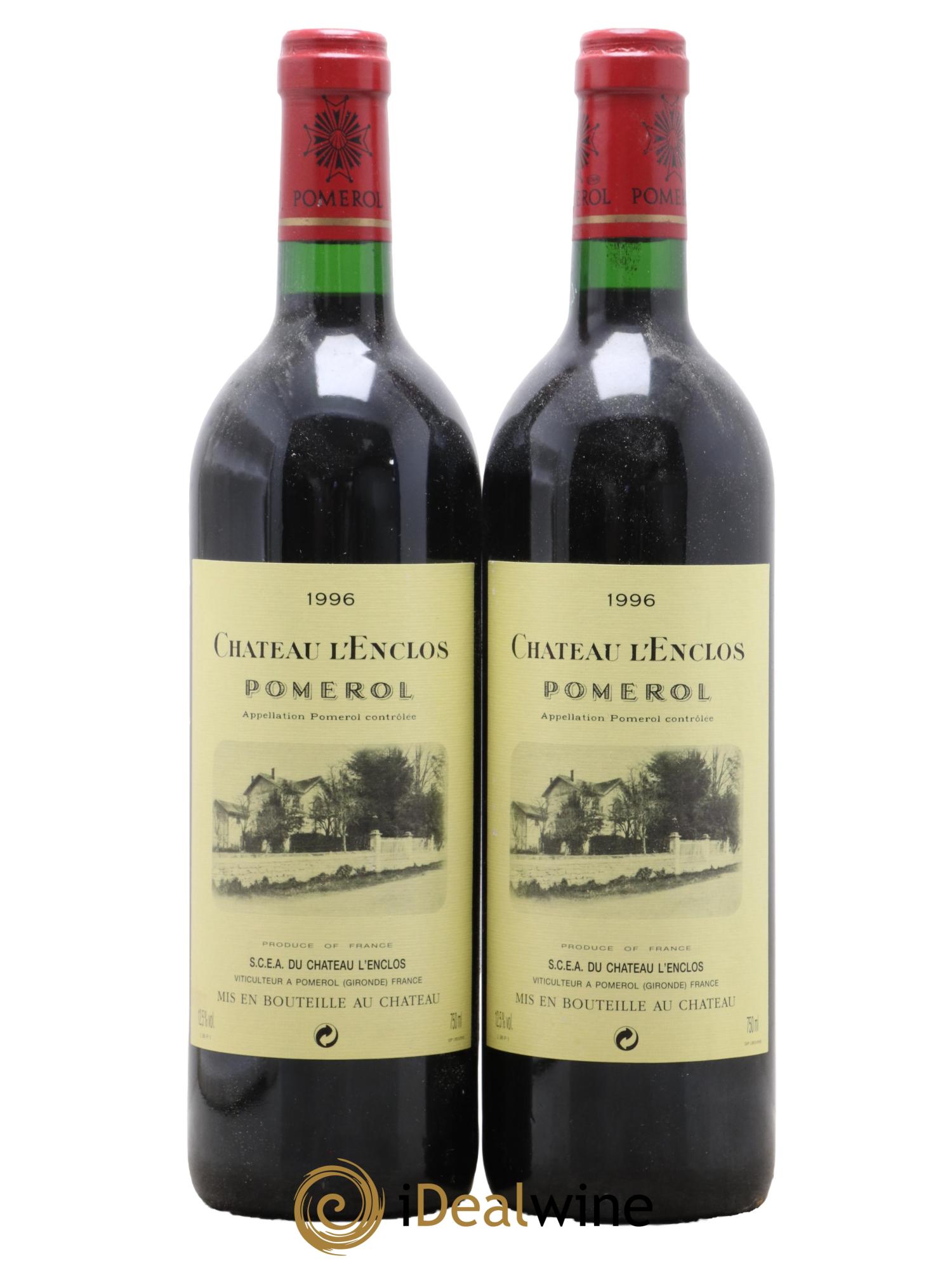 Château l' Enclos 1996 - Lot de 2 bouteilles - 0