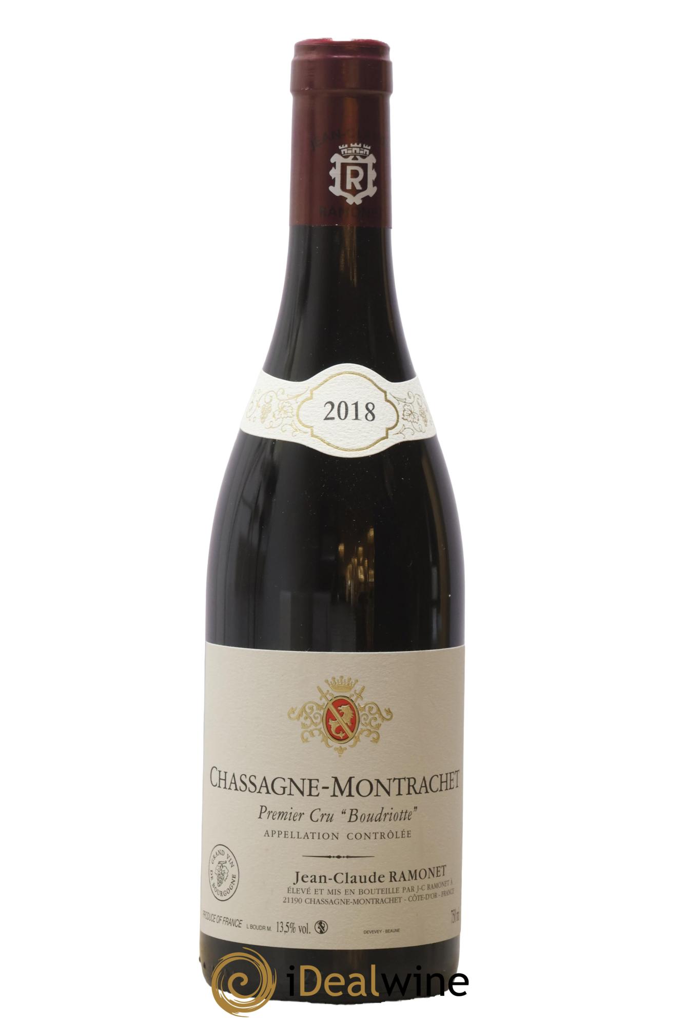 Chassagne-Montrachet 1er Cru Clos de la Boudriotte Ramonet (Domaine) 2018 - Posten von 1 Flasche - 0