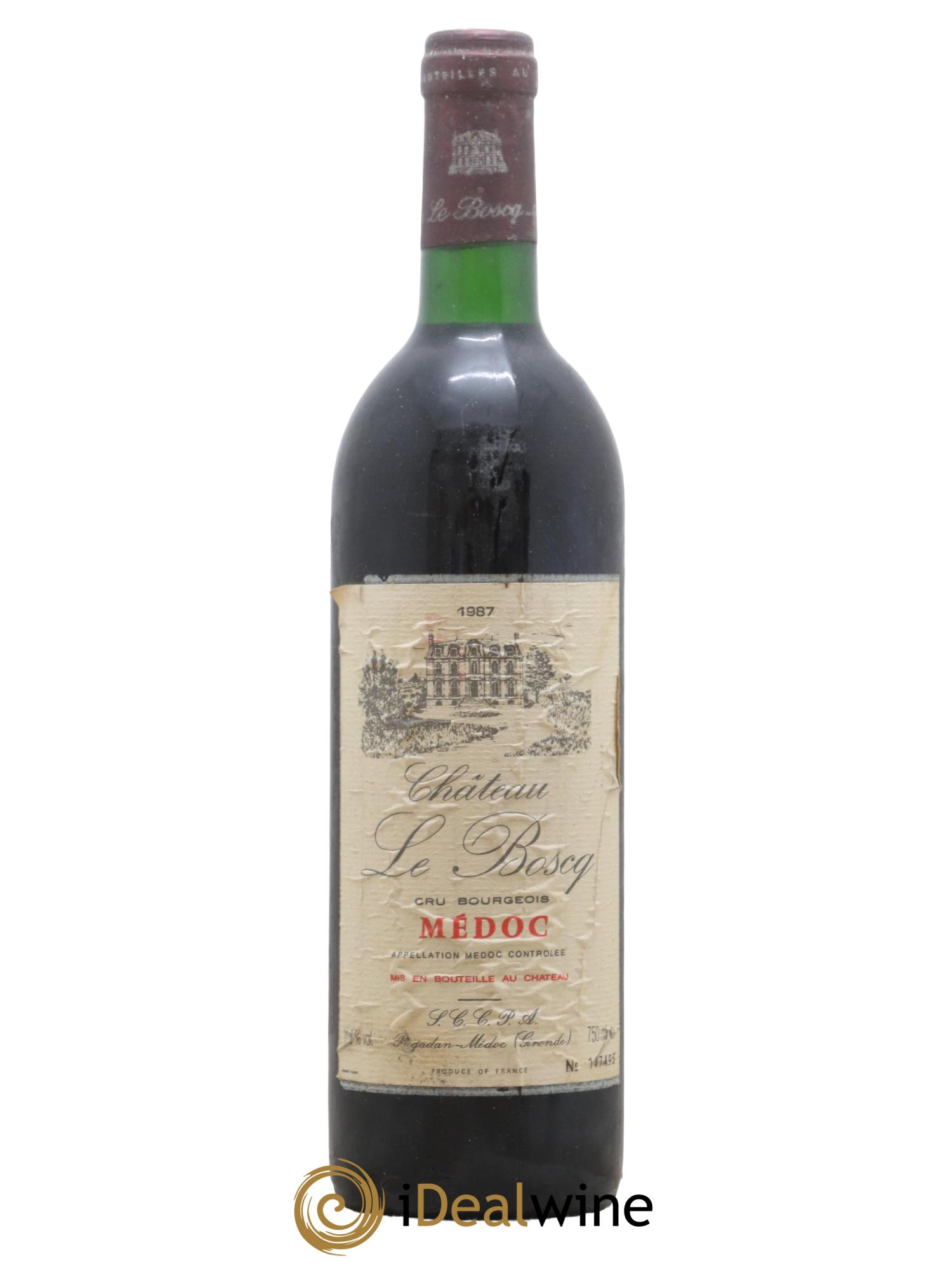 Bordeaux Medoc Chateau Le Boscq 1987 - Lot de 1 bouteille - 0