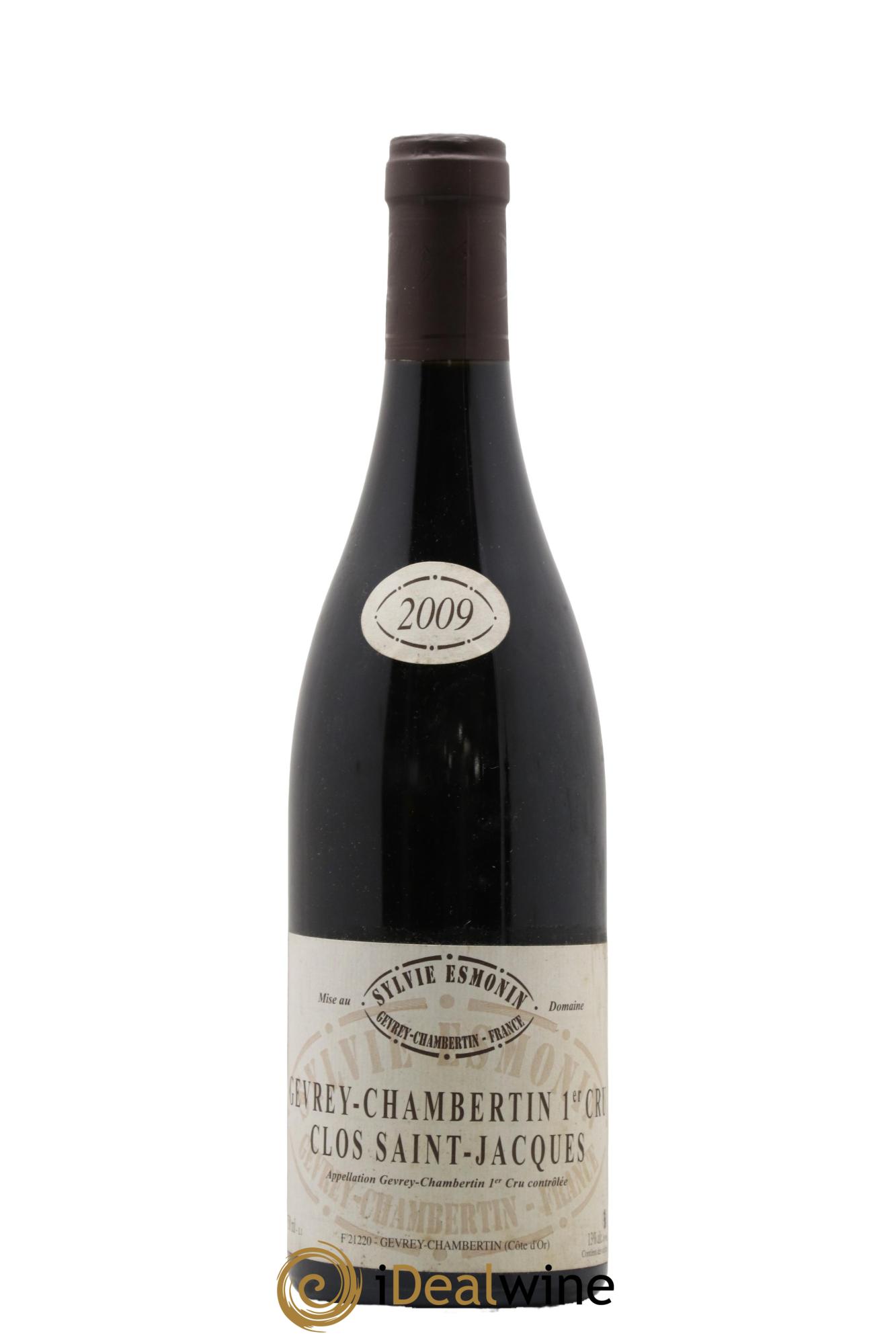 Gevrey-Chambertin 1er Cru Clos Saint Jacques Sylvie Esmonin 2009 - Lot de 1 bouteille - 0