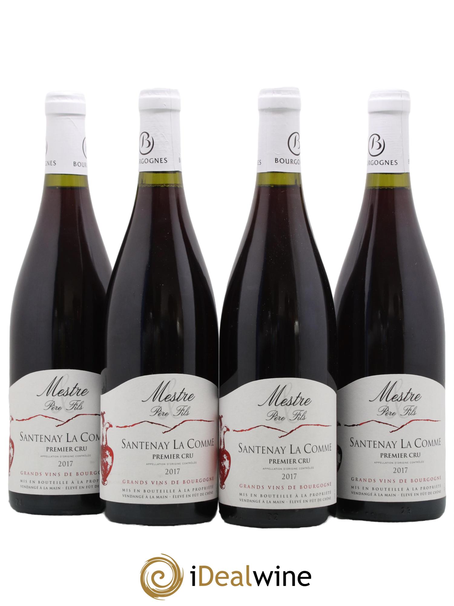 Santenay 1er Cru La Comme Mestre 2017 - Lot de 4 bouteilles - 0
