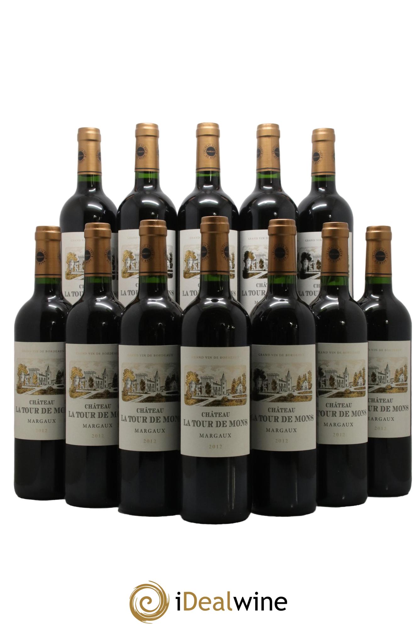 Château la Tour de Mons Cru Bourgeois 2012 - Lot de 12 bouteilles - 0