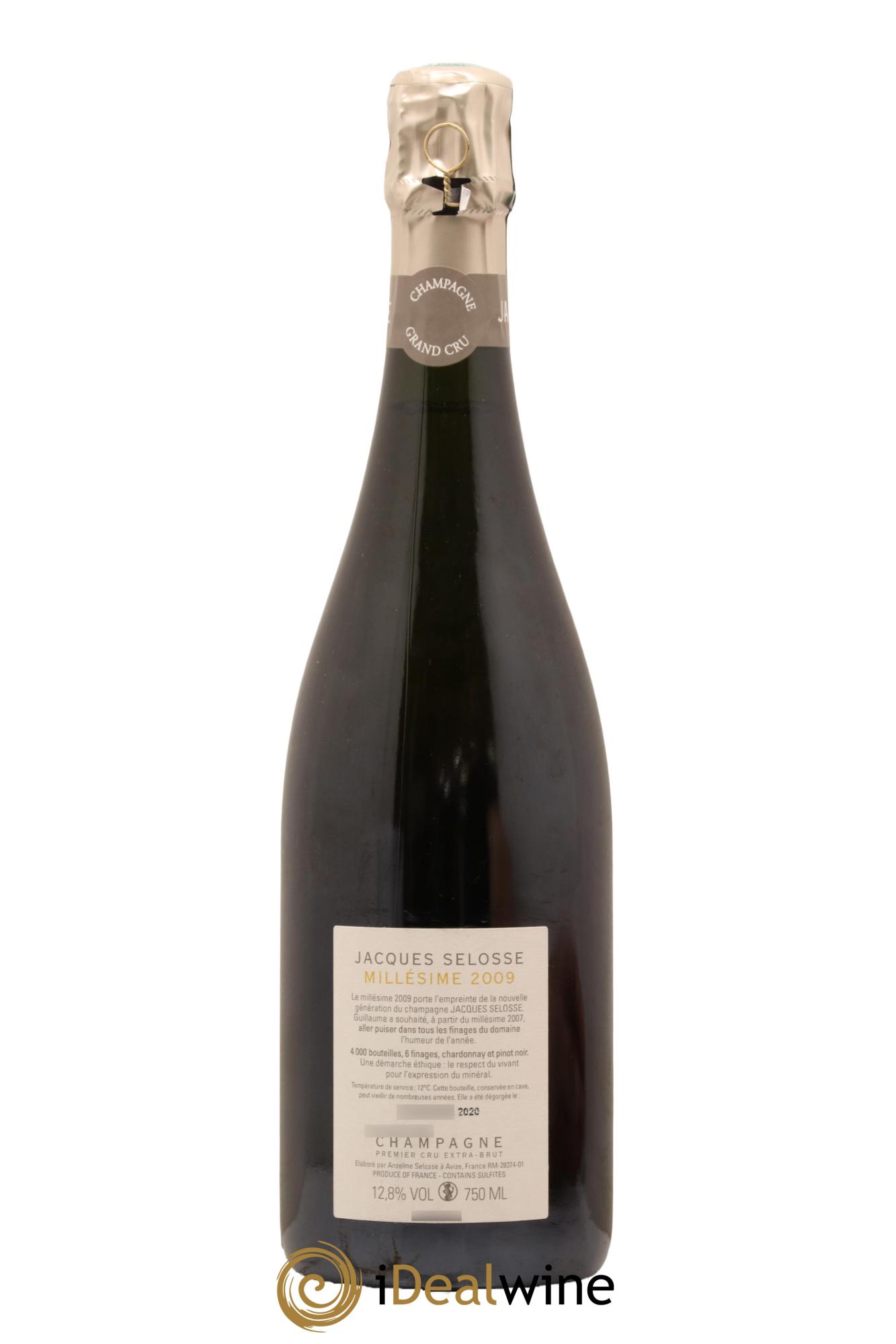 1er Cru Millésimé Extra-Brut Jacques Selosse 2009 - Lotto di 1 bottiglia - 1