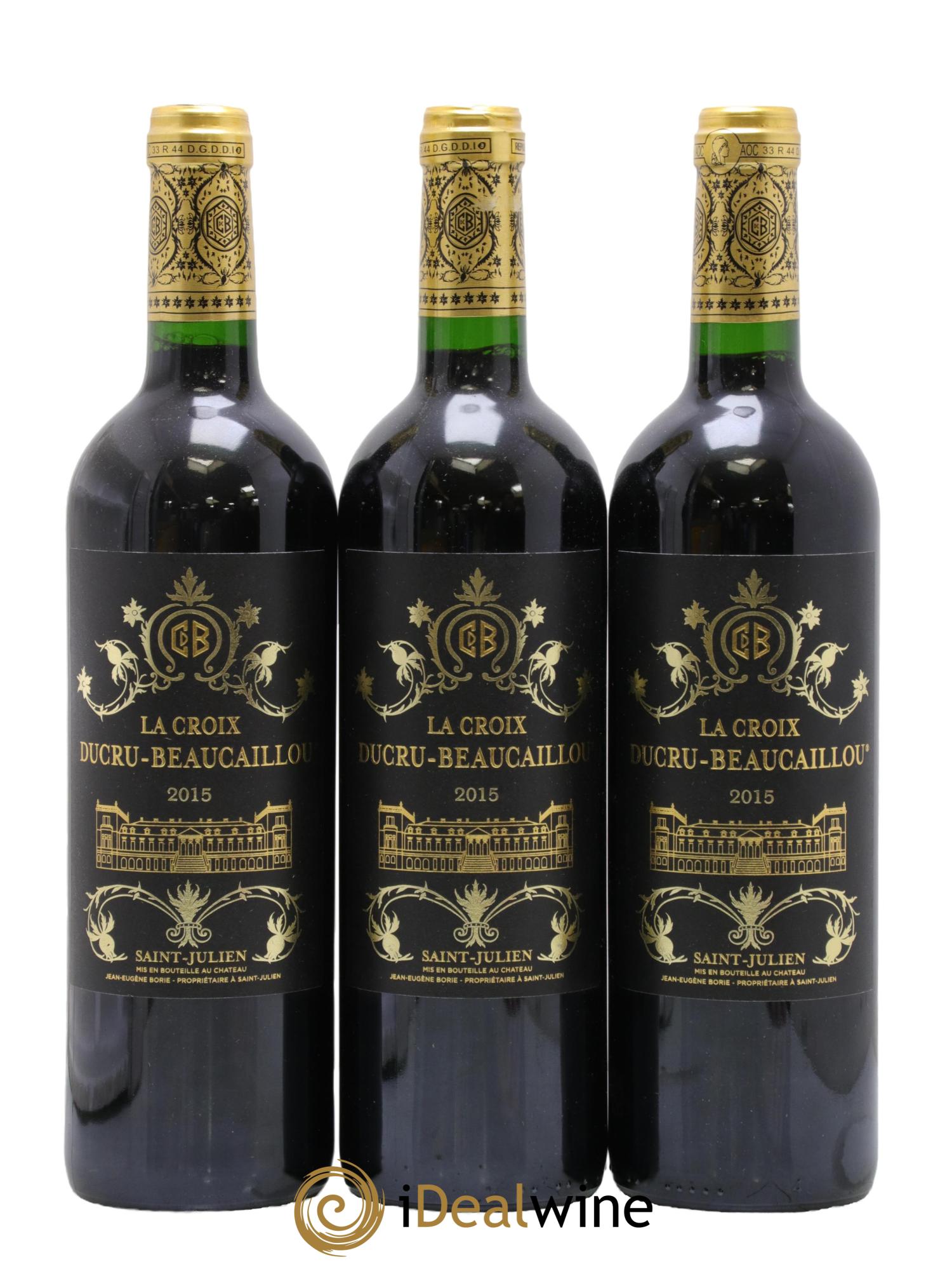 La Croix de Beaucaillou Second Vin 2015 - Posten von 3 Flaschen - 0
