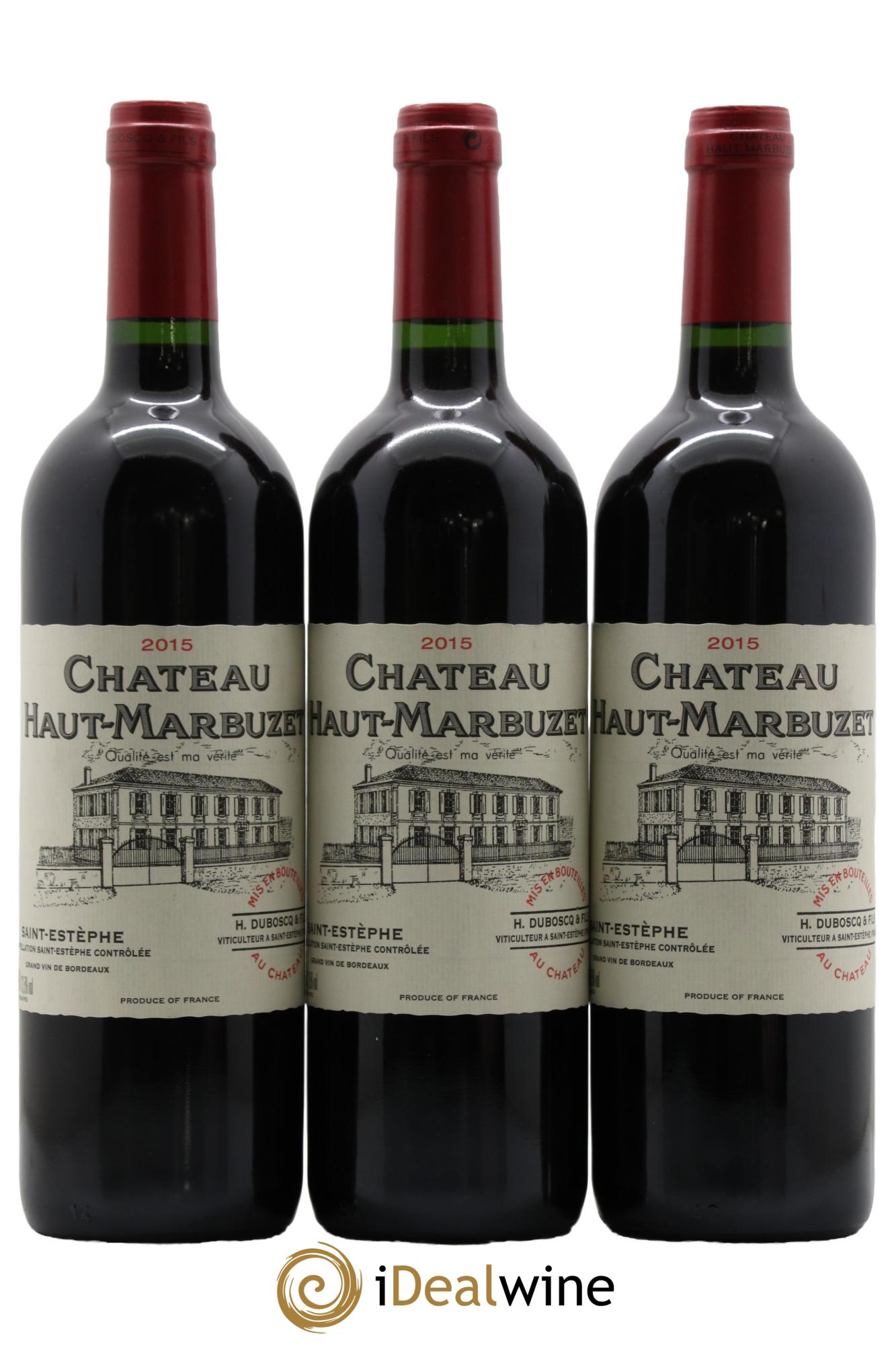 Château Haut Marbuzet 2015 - Lot de 3 bouteilles - 0