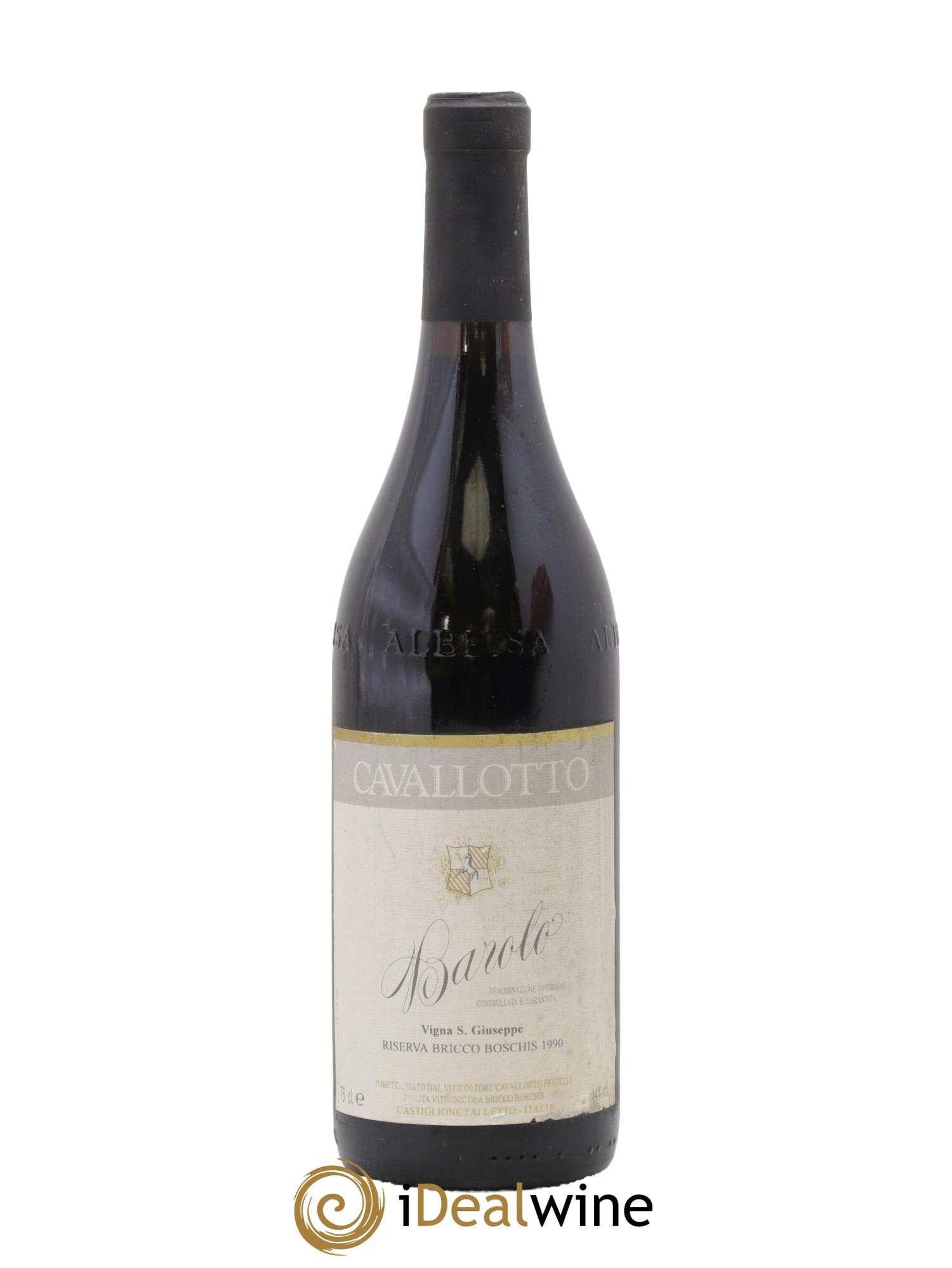 Barolo DOCG Riserva Bricco Boschis Vigna San Giuseppe Cavallotto 1990 - Lot de 1 bouteille - 0