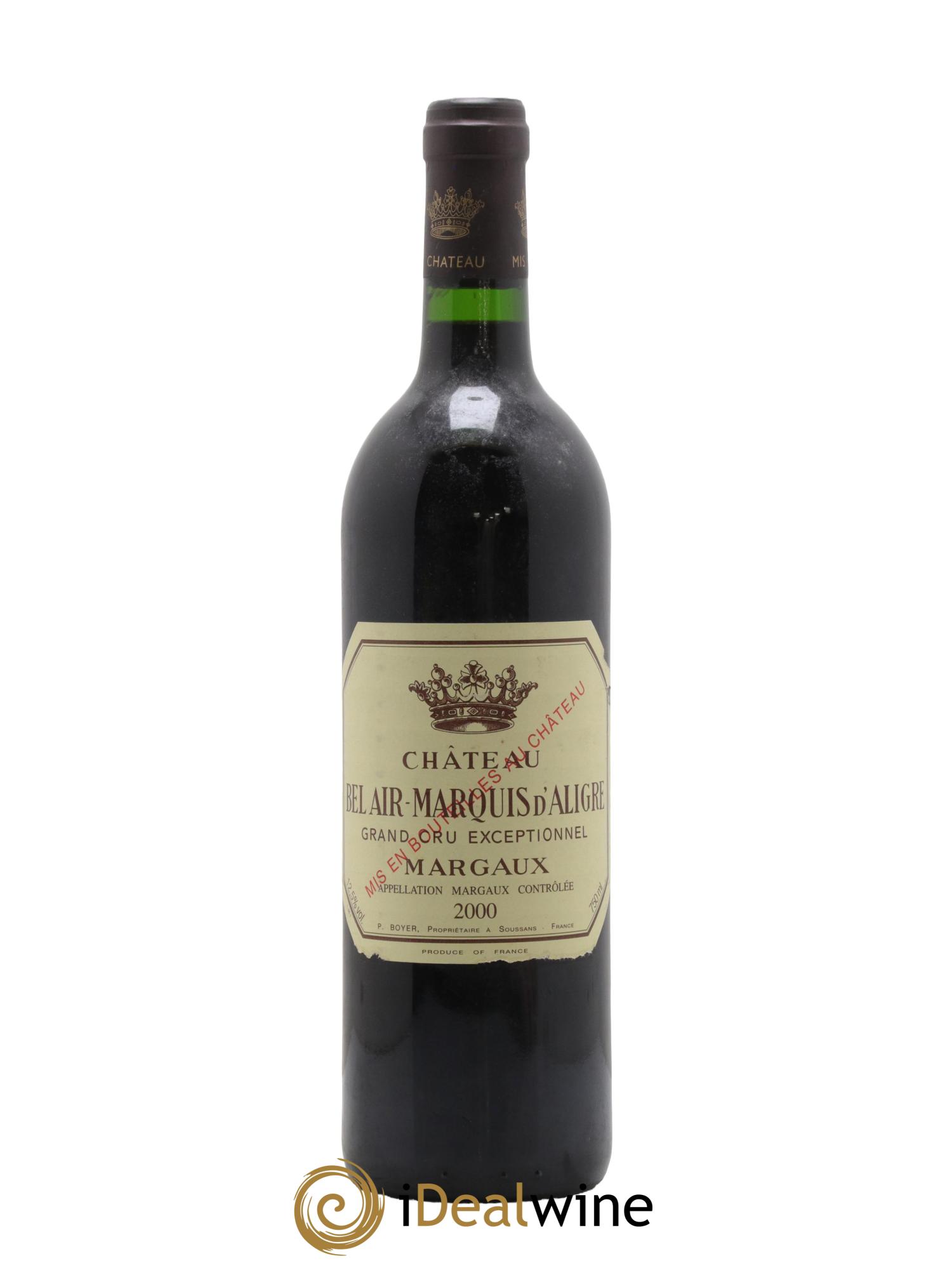 Château Bel Air Marquis d'Aligre 2000 - Lot de 1 bouteille - 0