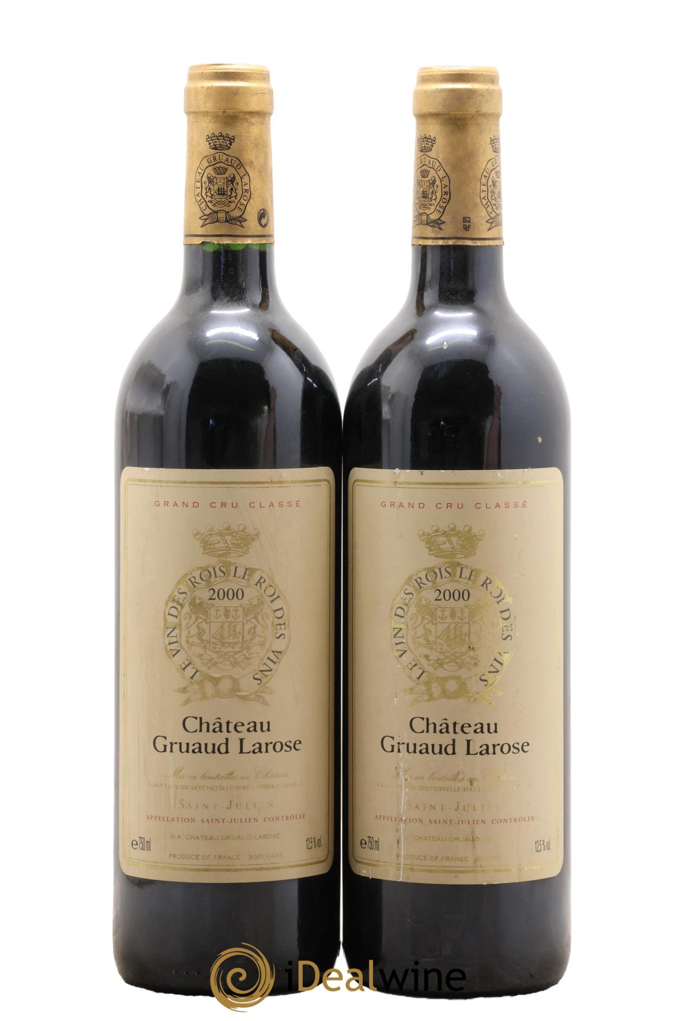 Château Gruaud Larose 2ème Grand Cru Classé 2000 - Lot de 2 bouteilles - 0