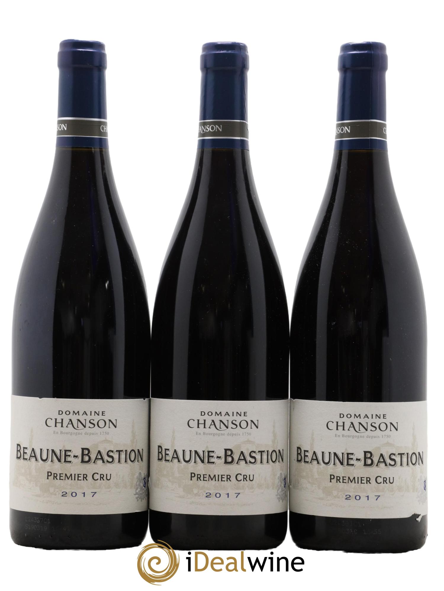 Beaune 1er Cru Les Bastions Domaine Chanson 2017 - Lot de 3 bouteilles - 0