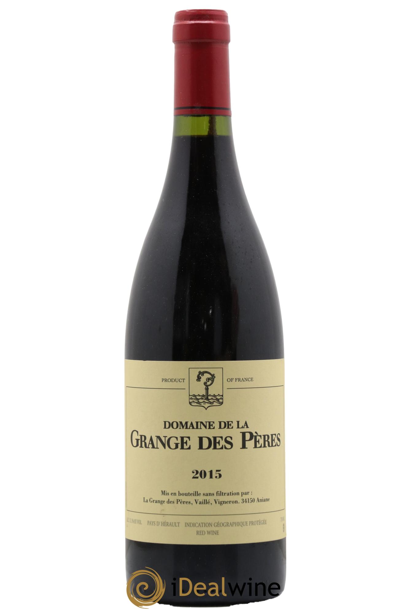Pays d'Hérault Grange des Pères Laurent Vaillé 2015 - Lot de 1 bouteille - 0