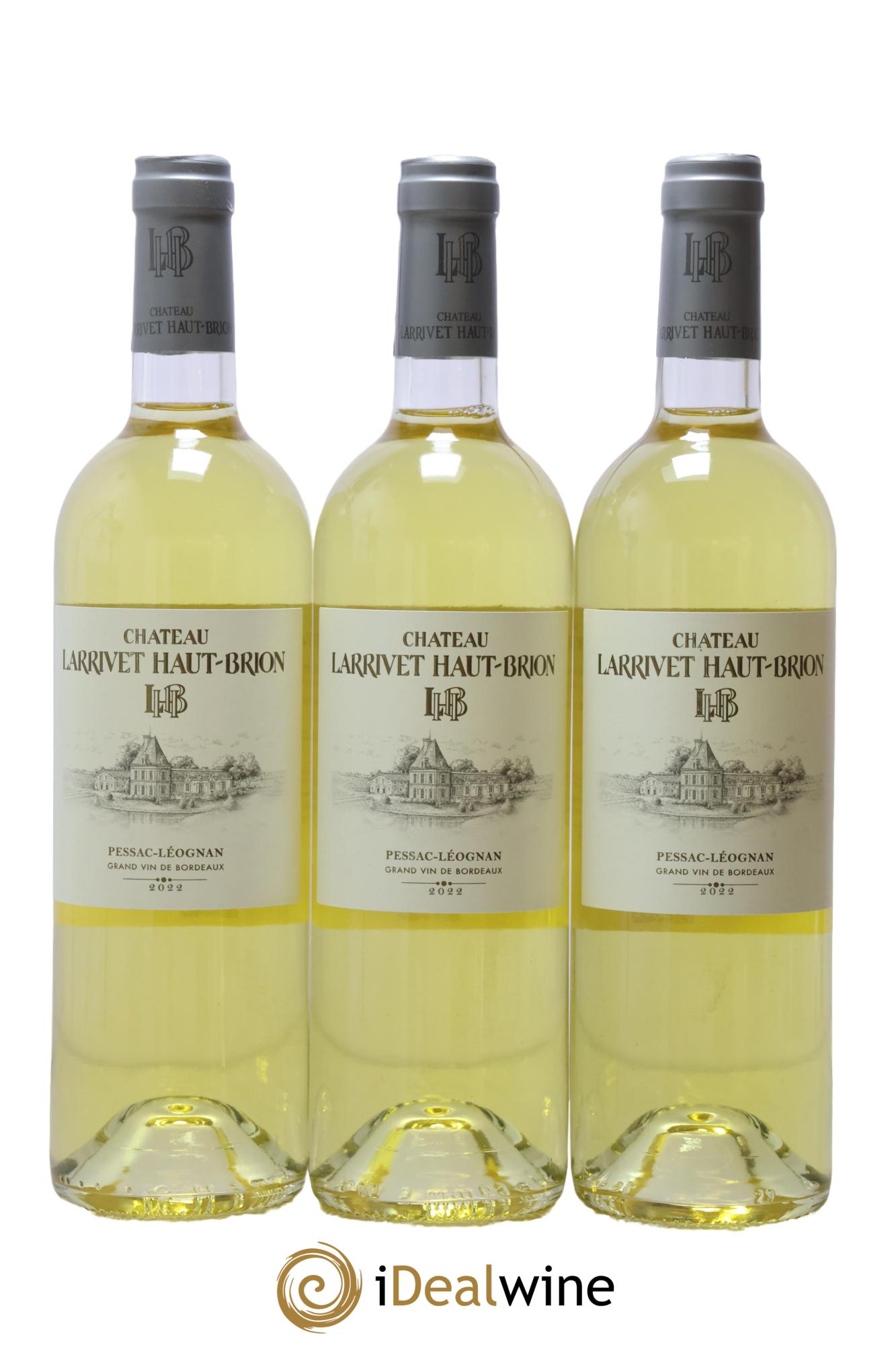 Château Larrivet Haut-Brion 2022 - Lot of 3 bottles - 0