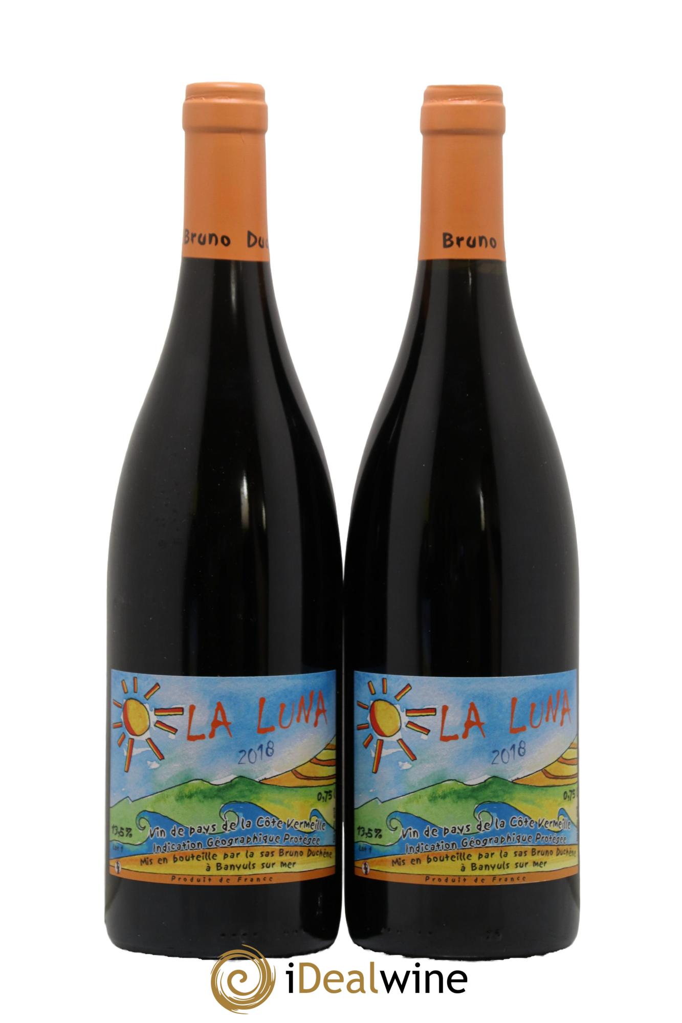 Languedoc Vin de Pays de la Côte Vermeille La Luna Domaine Bruno Duchêne 2018 - Lot de 2 bouteilles - 0