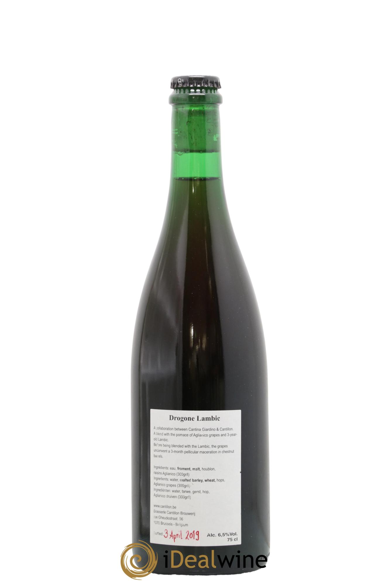 Bière Drogone Lambic Cantillon 2019 - Lotto di 1 bottiglia - 1