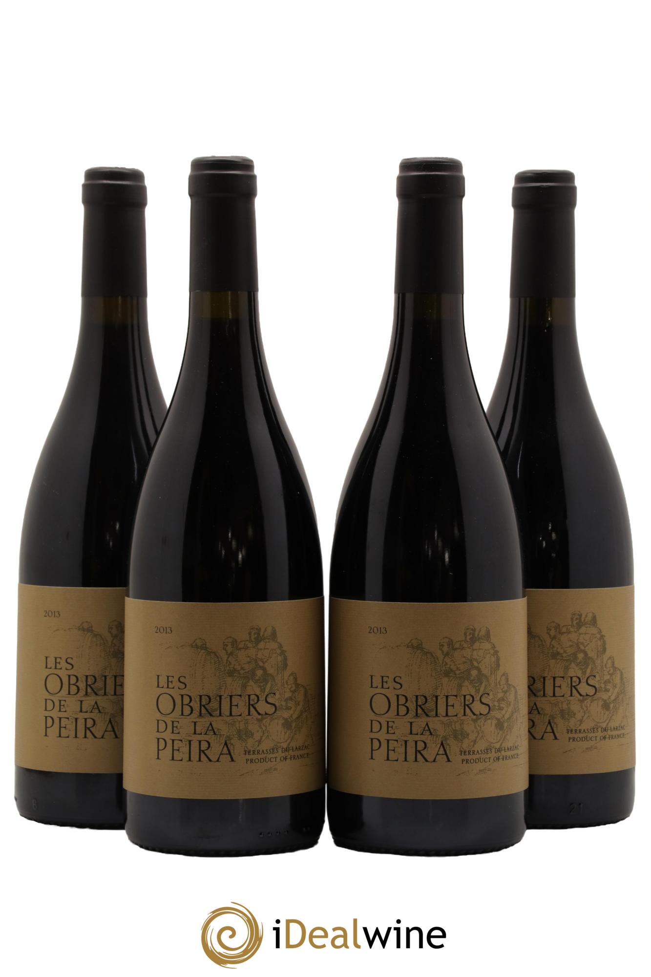 Terrasses du Larzac Domaine de La Pèira en Damaisèla Les Obriers de la Pèira Karine Ahton et Robert Dougan 2013 - Lot de 4 bouteilles - 0