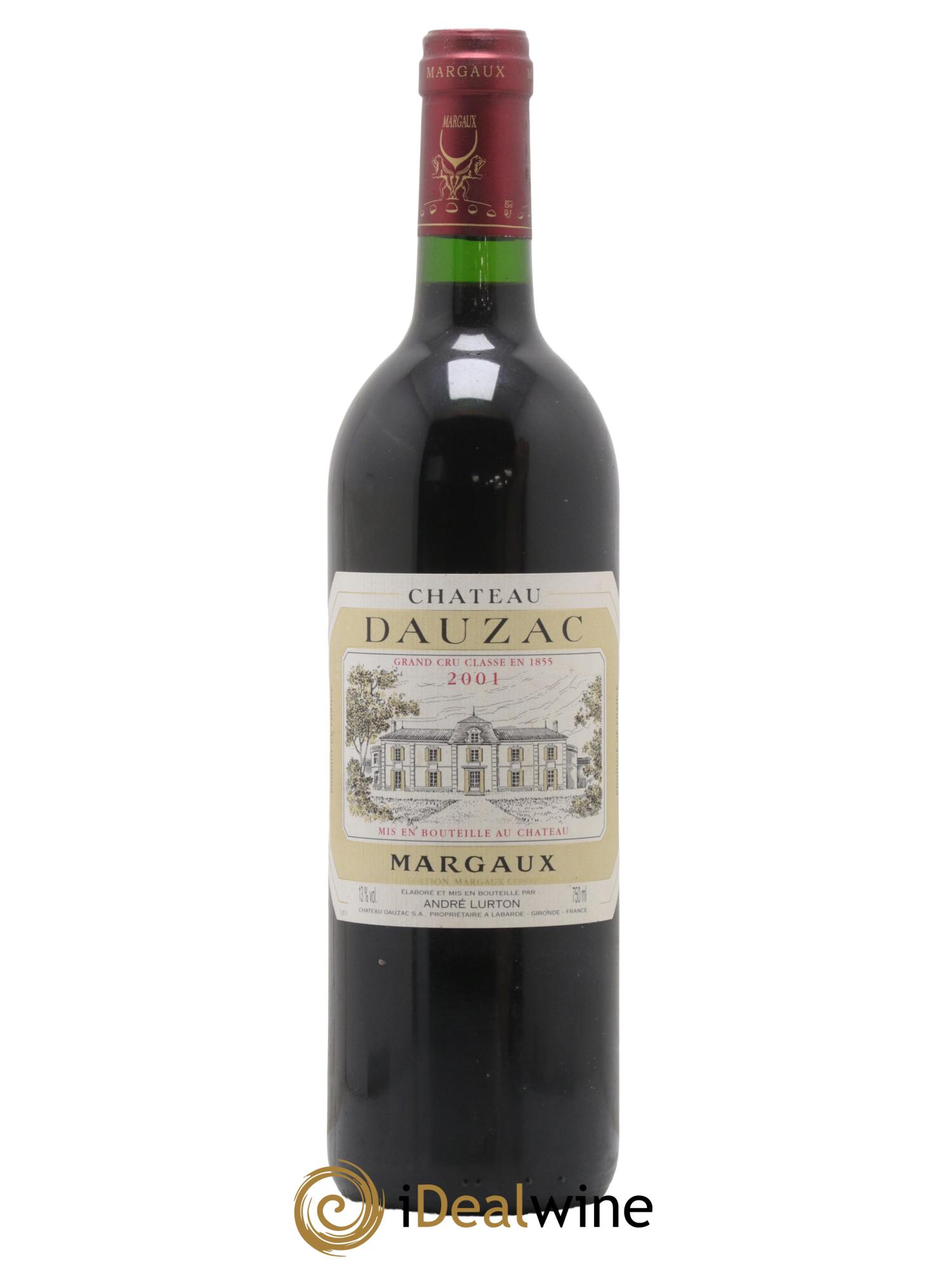 Château Dauzac 5ème Grand Cru Classé 2001 - Lot de 1 bouteille - 0