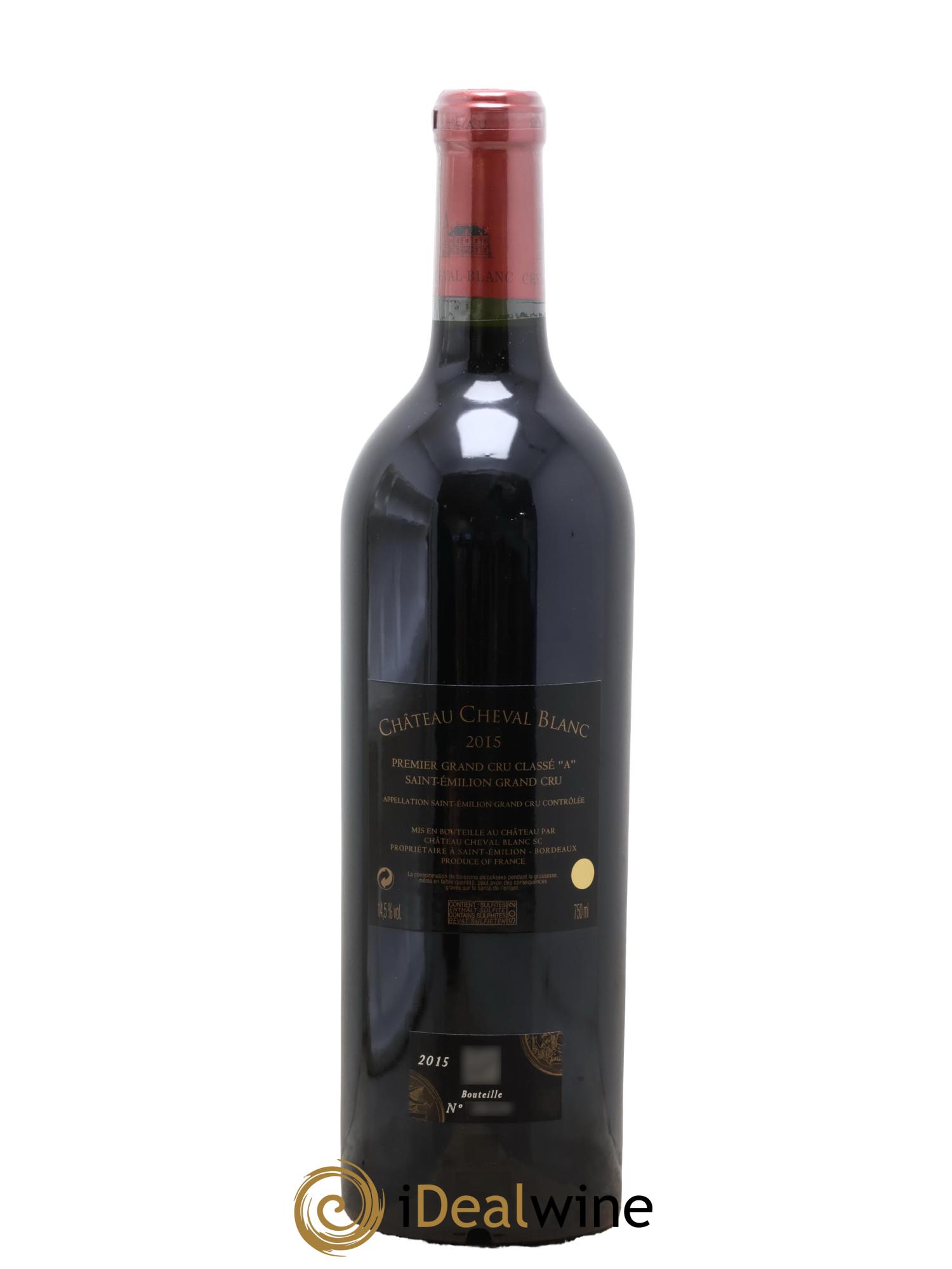Château Cheval Blanc 1er Grand Cru Classé A 2015 - Lotto di 1 bottiglia - 1