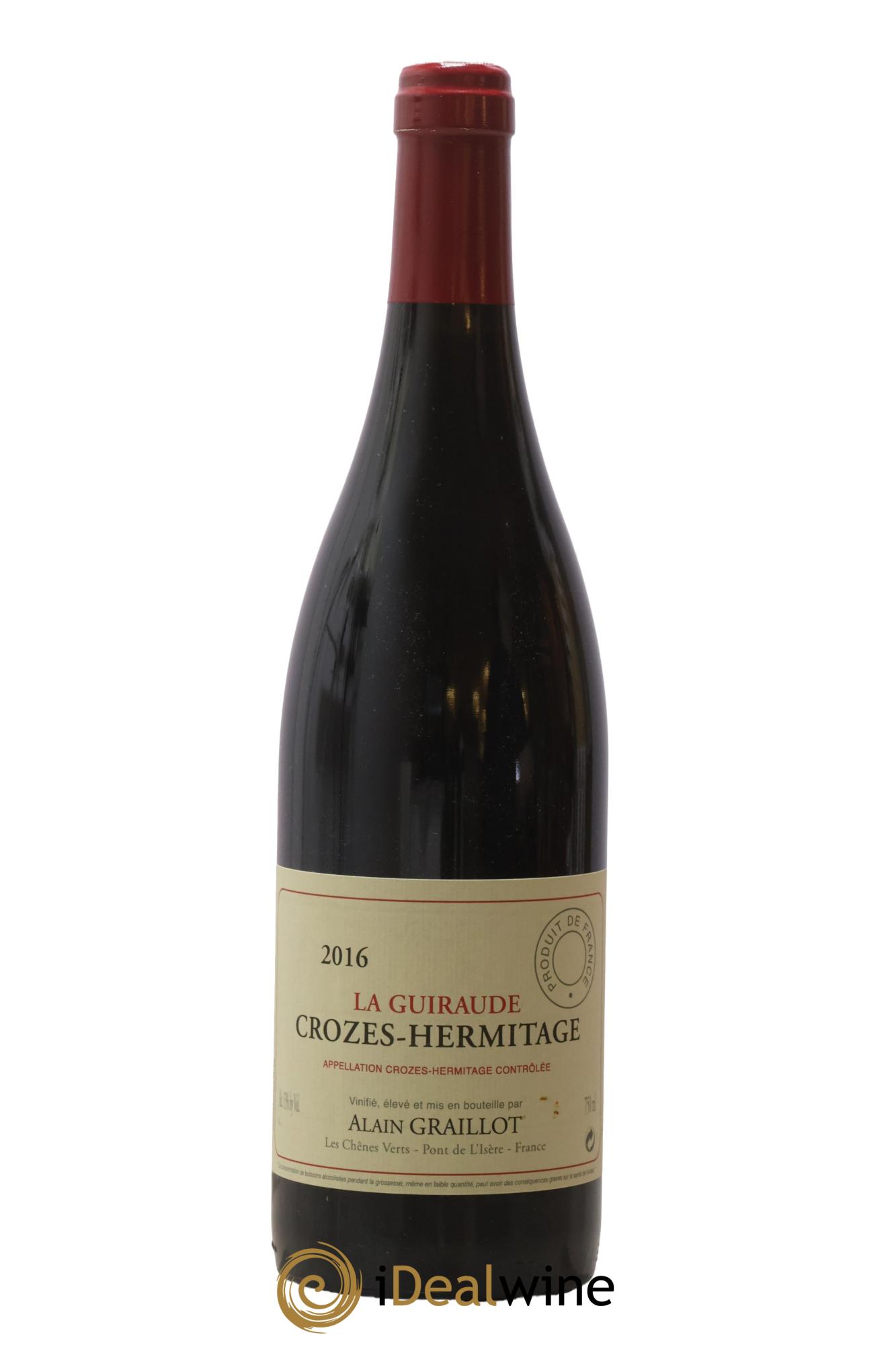 Crozes-Hermitage La Guiraude Domaine Graillot 2016 - Lot de 1 bouteille - 0