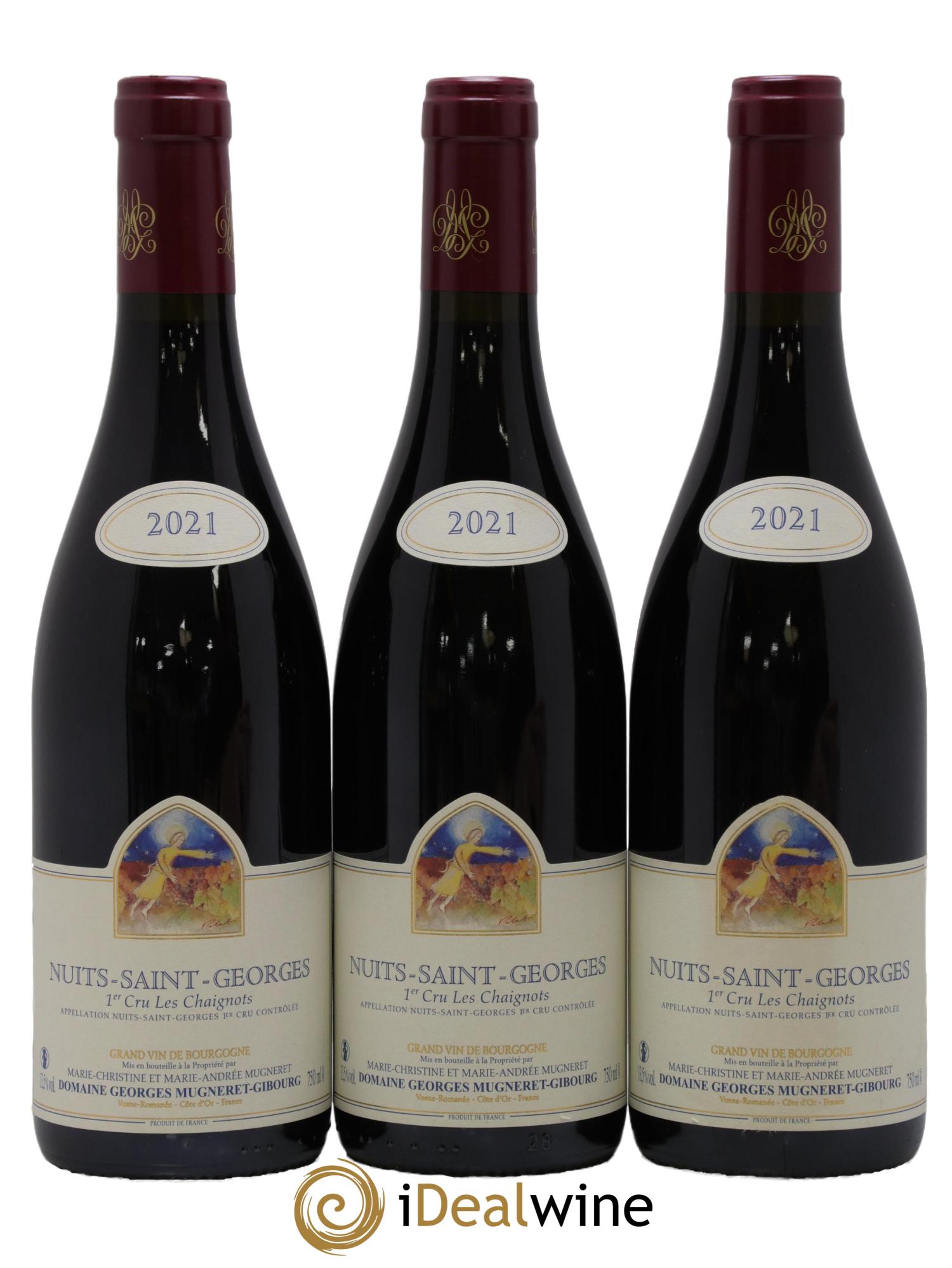 Nuits-Saint-Georges 1er Cru Les Chaignots Mugneret-Gibourg (Domaine) 2021 - Lot of 3 bottles - 0