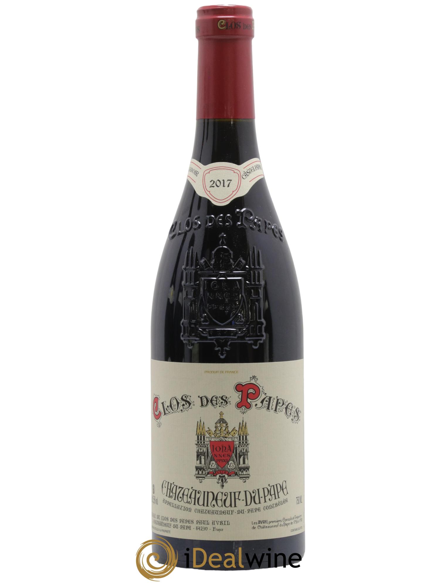 Châteauneuf-du-Pape Clos des Papes - Paul Avril 2017 - Lot de 1 bouteille - 0