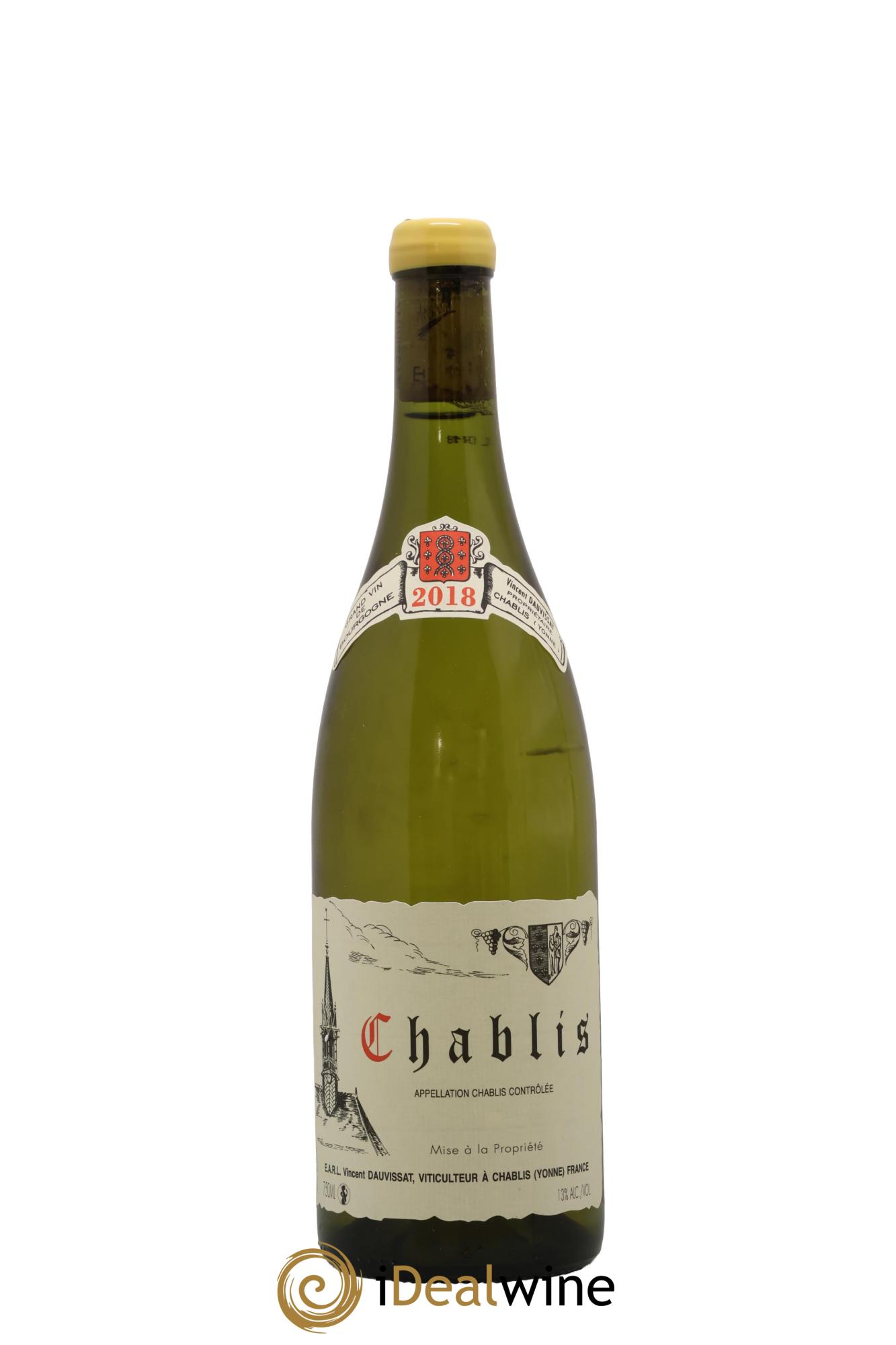 Chablis Vincent Dauvissat (Domaine) 2018 - Posten von 1 Flasche - 0