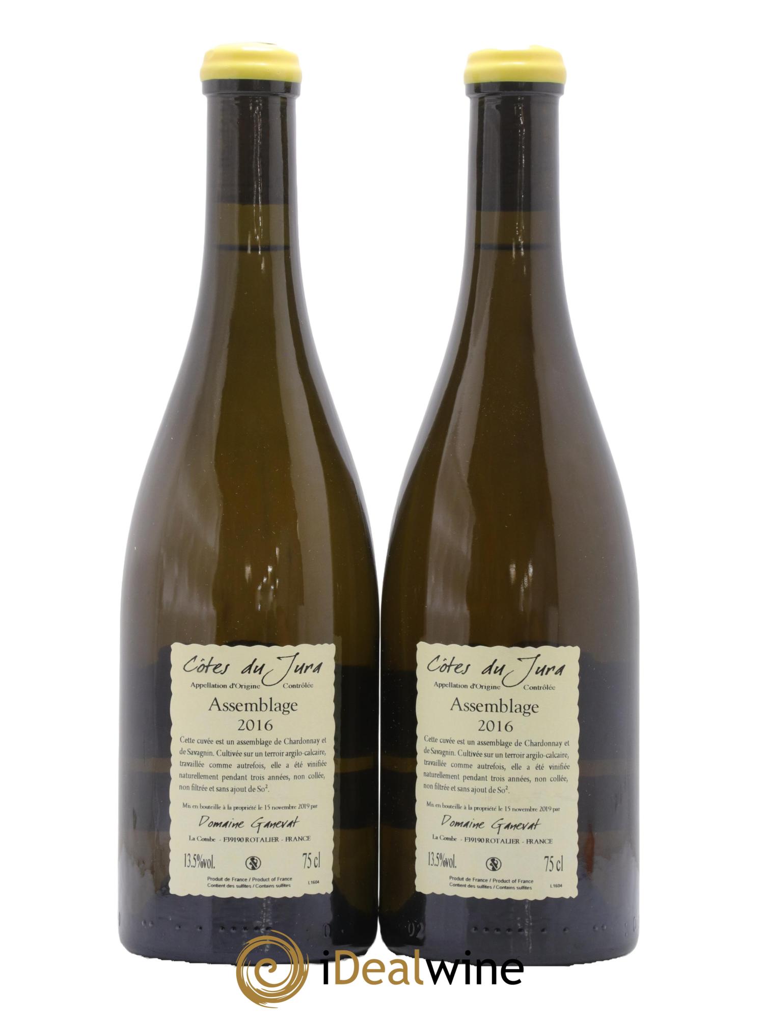 Côtes du Jura Cuvée Orégane Jean-François Ganevat (Domaine) 2016 - Lot of 2 bottles - 1